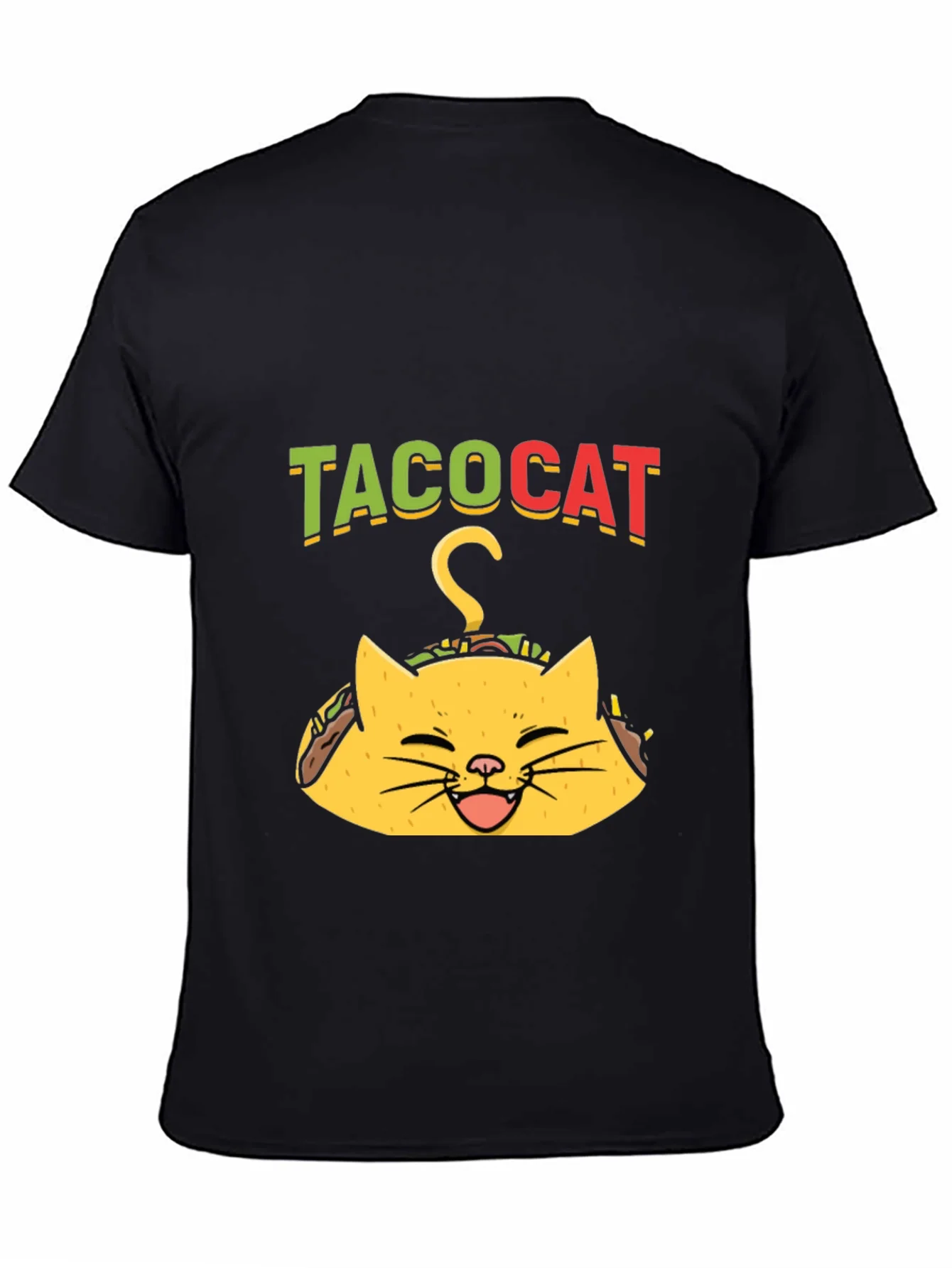 Rebbecca Taco Cat Graphic Tee - Funny Black T-Shirt