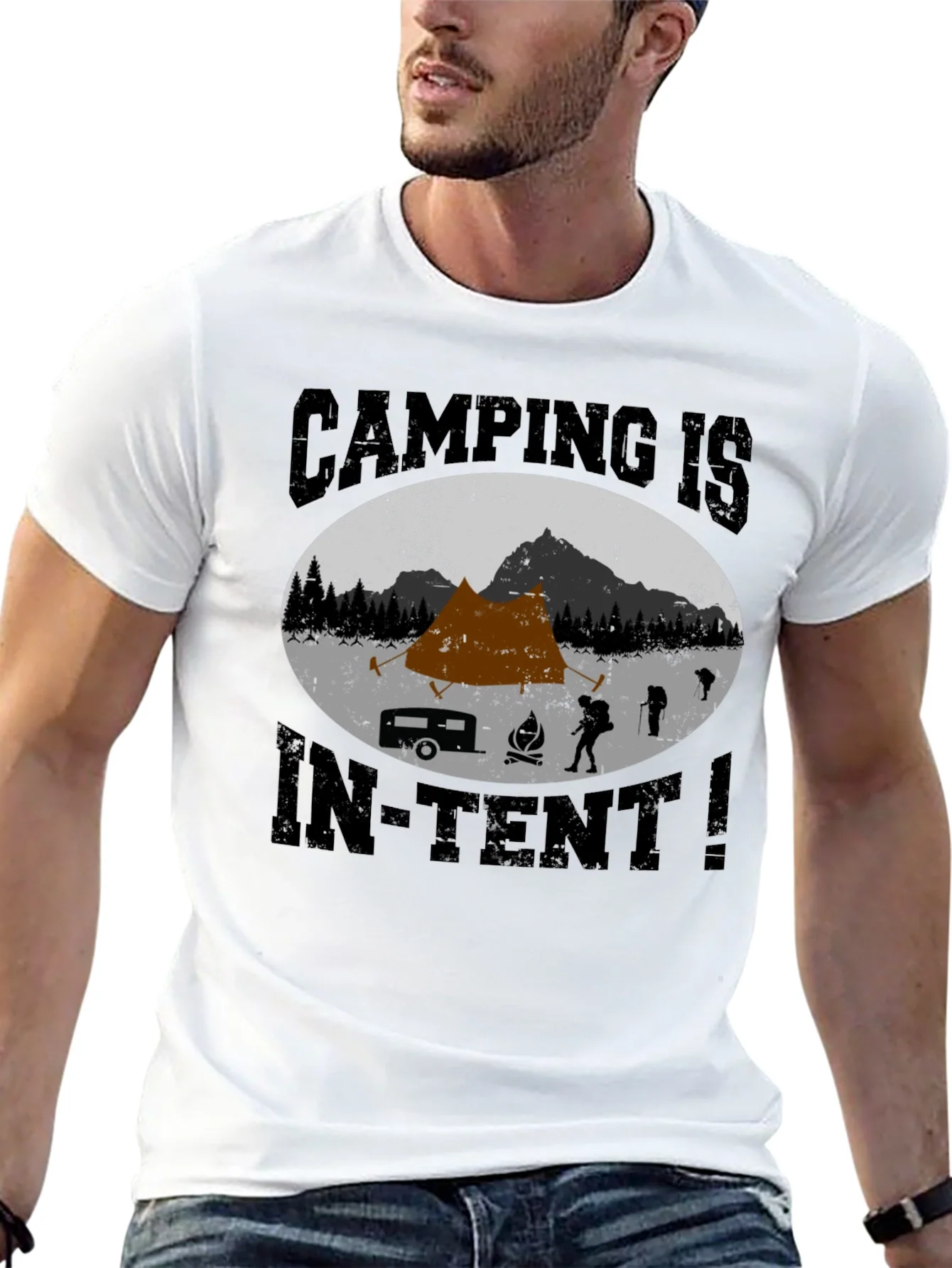 Rebbecca Camping Is In-Tent T-Shirt - Adventure Tee