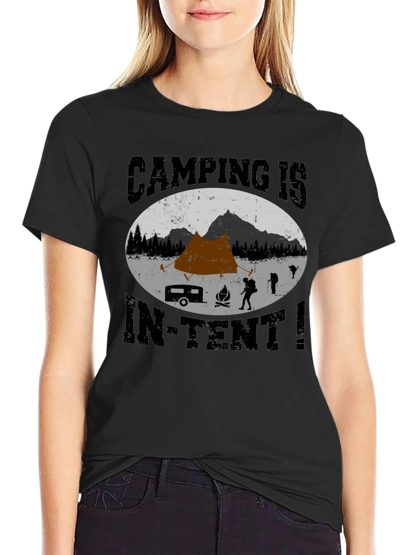 Rebbecca Camping Is In-Tent T-Shirt - Adventure Tee