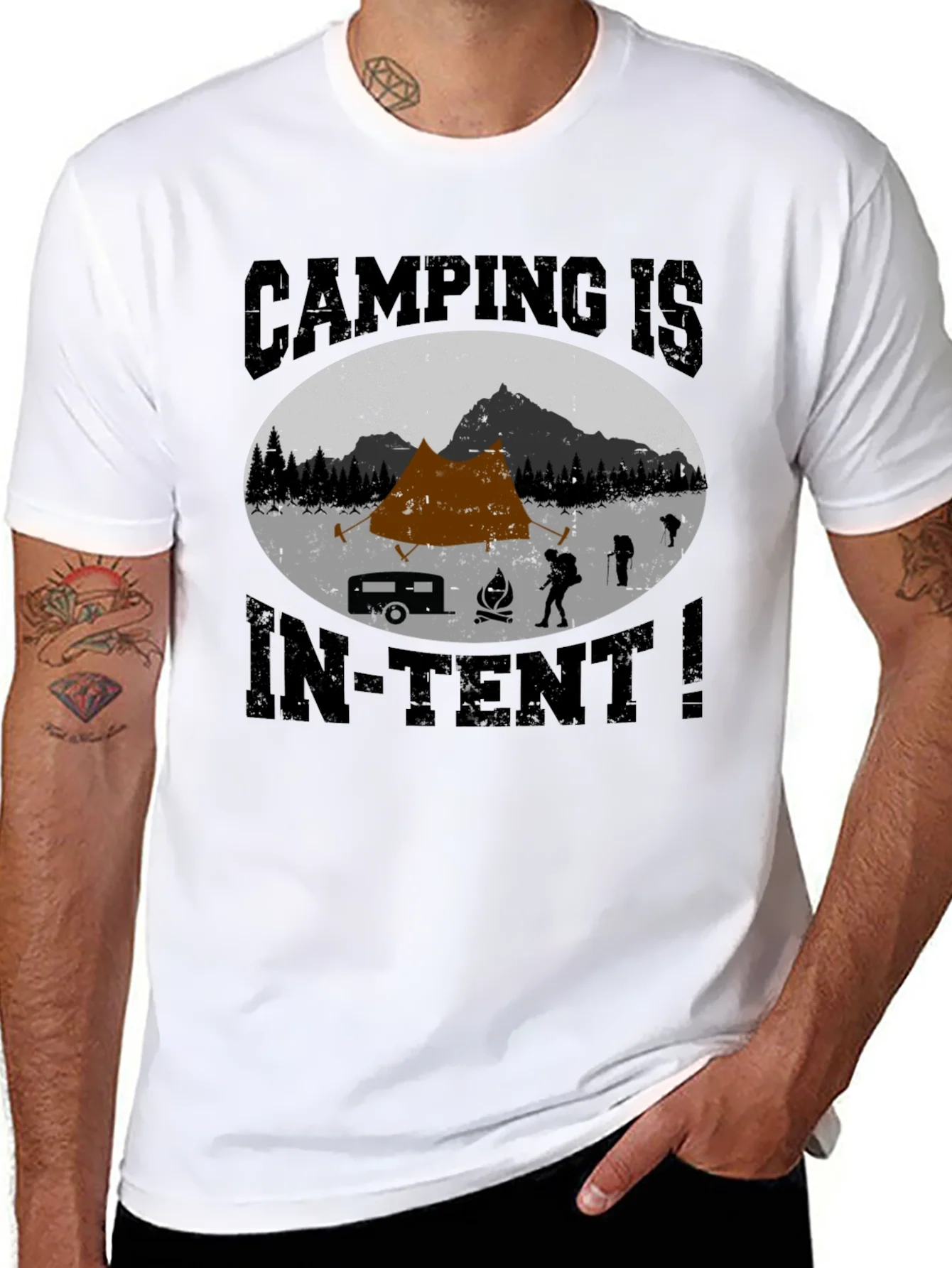 Rebbecca Camping Is In-Tent T-Shirt - Adventure Tee