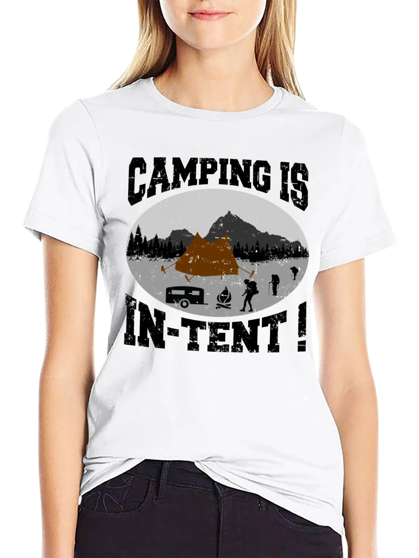 Rebbecca Camping Is In-Tent T-Shirt - Adventure Tee