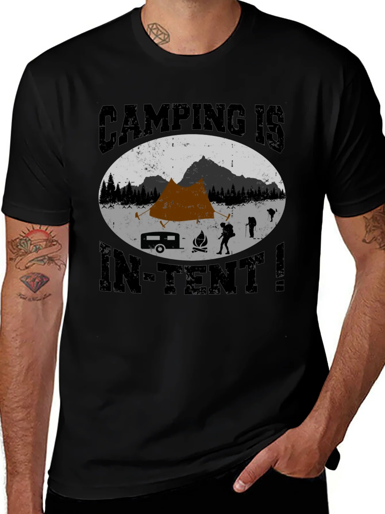 Rebbecca Camping Is In-Tent T-Shirt - Adventure Tee