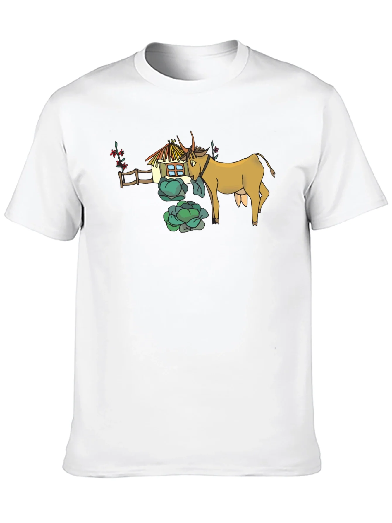 Rebbecca Quirky Cow & Farmhouse Graphic Tee - Black
