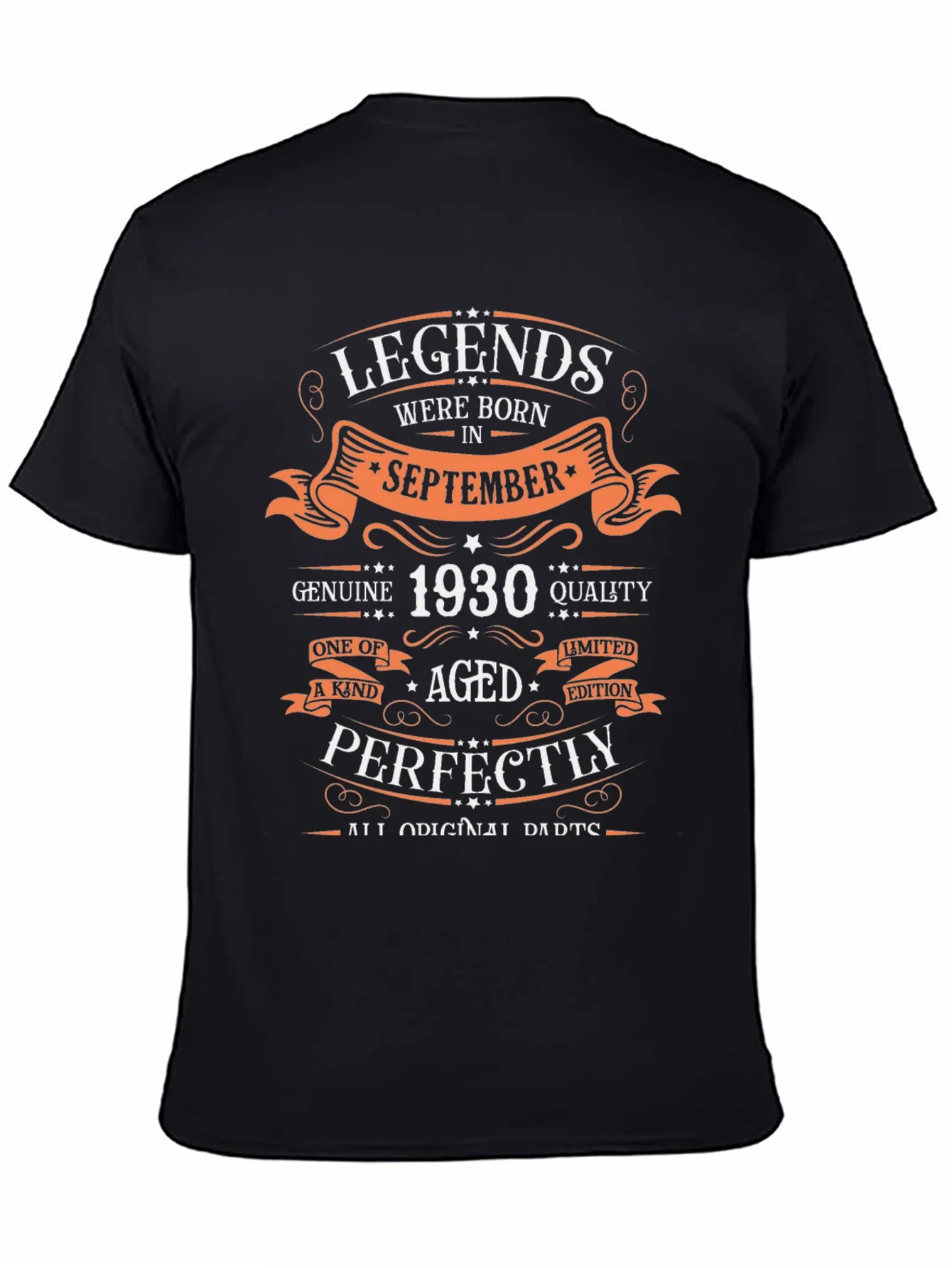 Camiseta Leyendas Nacidas en Septiembre 1930