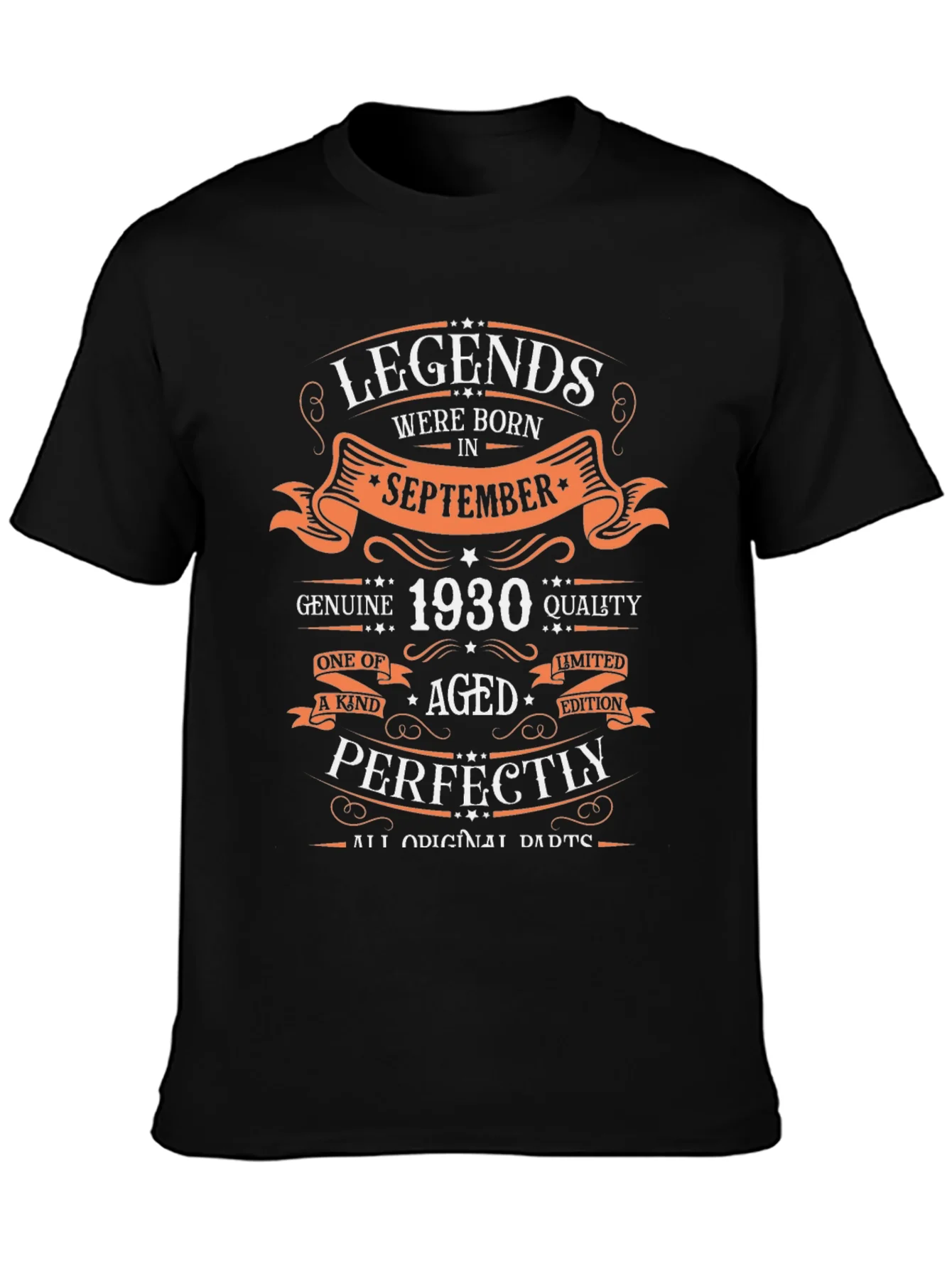 Camiseta Leyendas Nacidas en Septiembre 1930