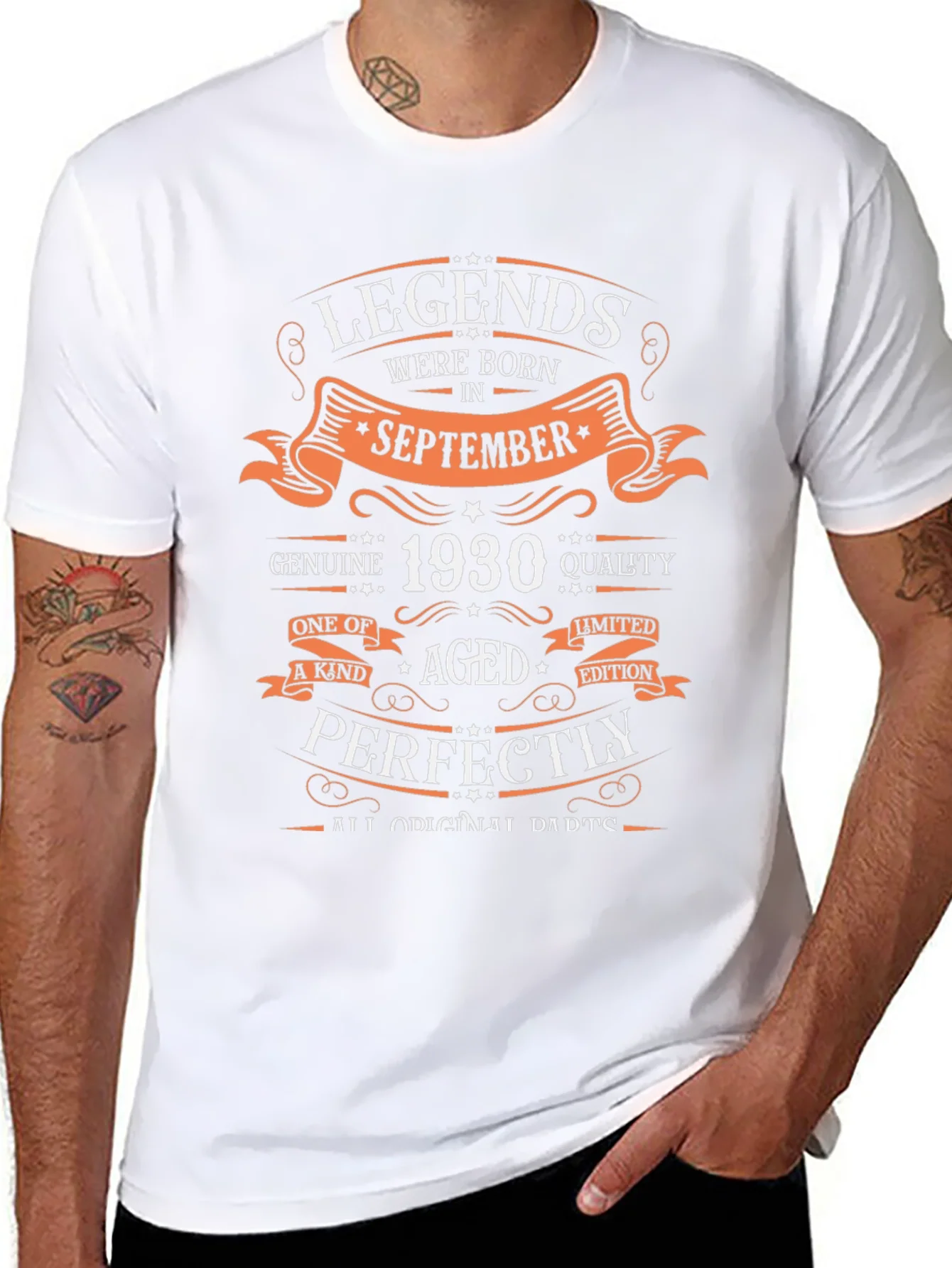 Camiseta Leyendas Nacidas en Septiembre 1930