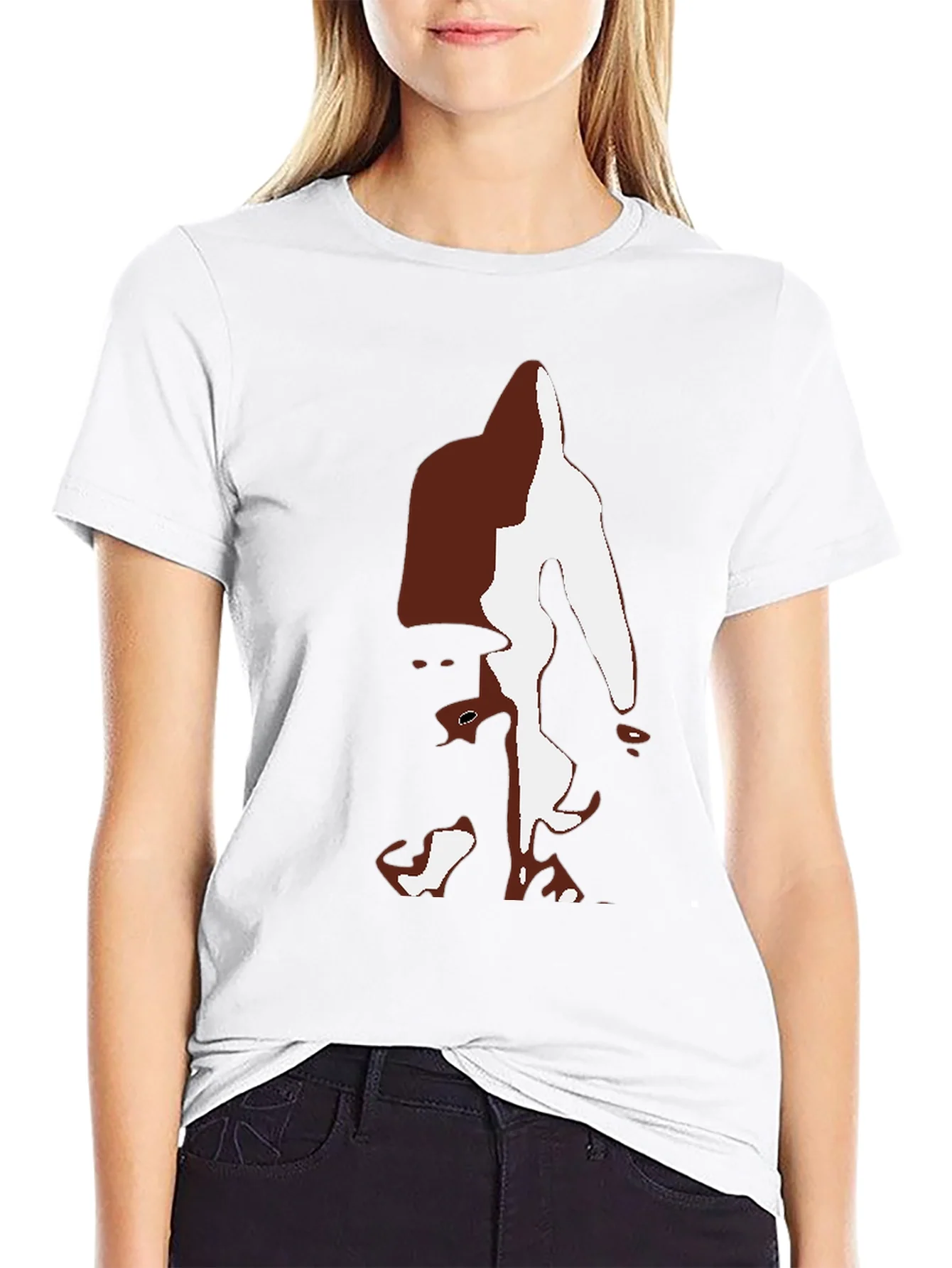 Camiseta Hombre Negra con Dise?o Abstracto Bigfoot