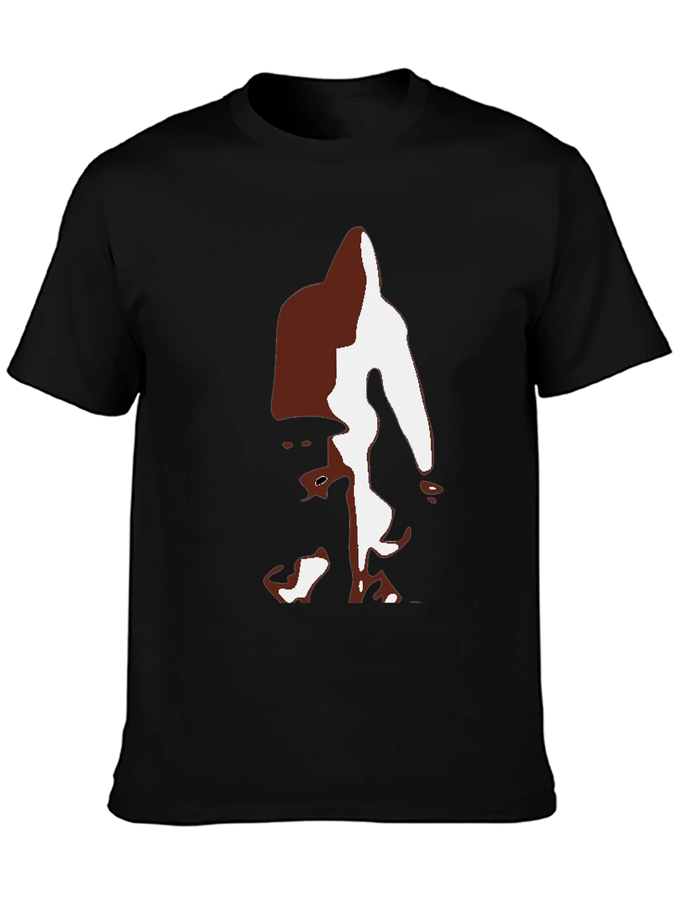 Camiseta Hombre Negra con Dise?o Abstracto Bigfoot