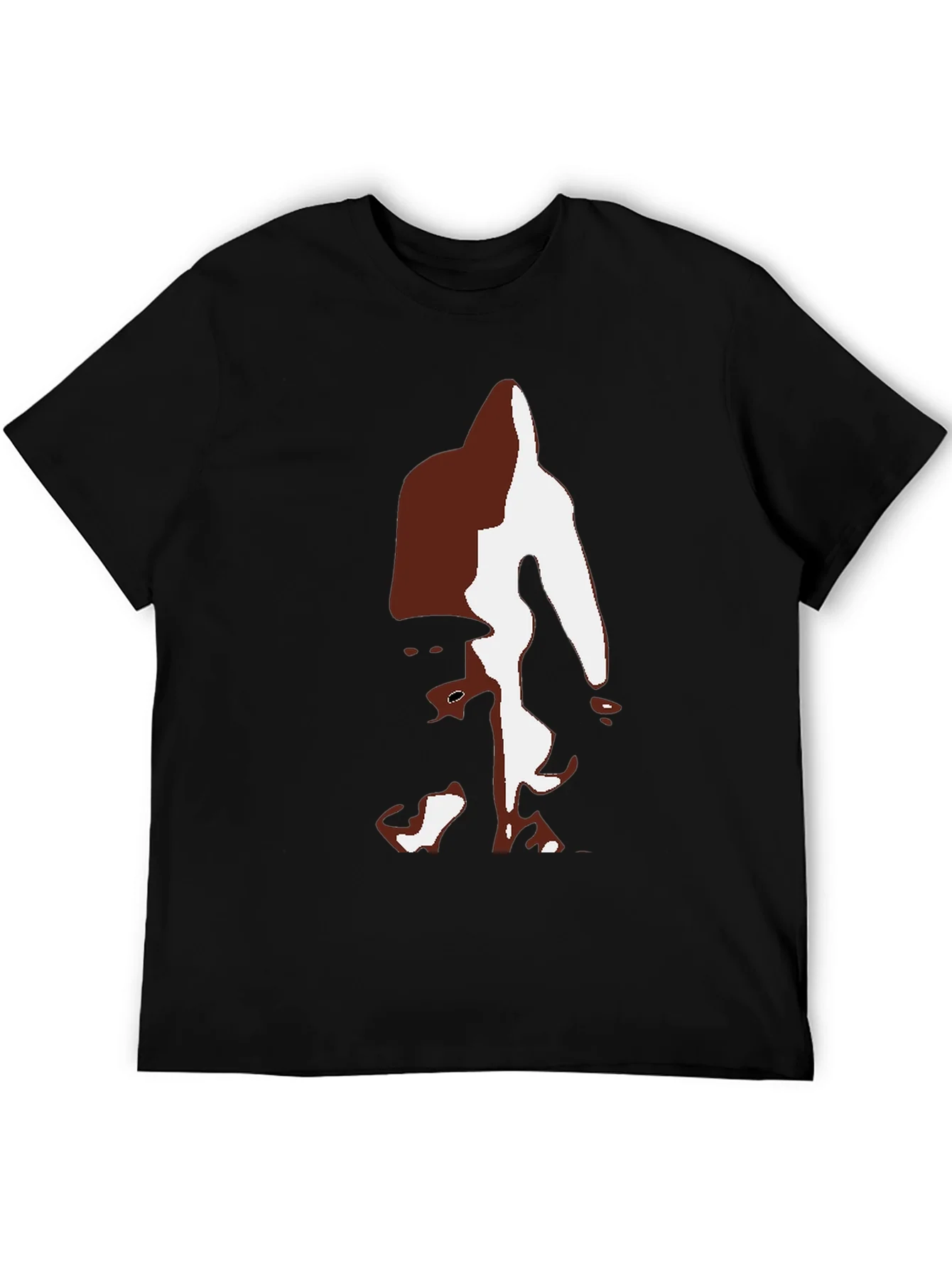 Camiseta Hombre Negra con Dise?o Abstracto Bigfoot