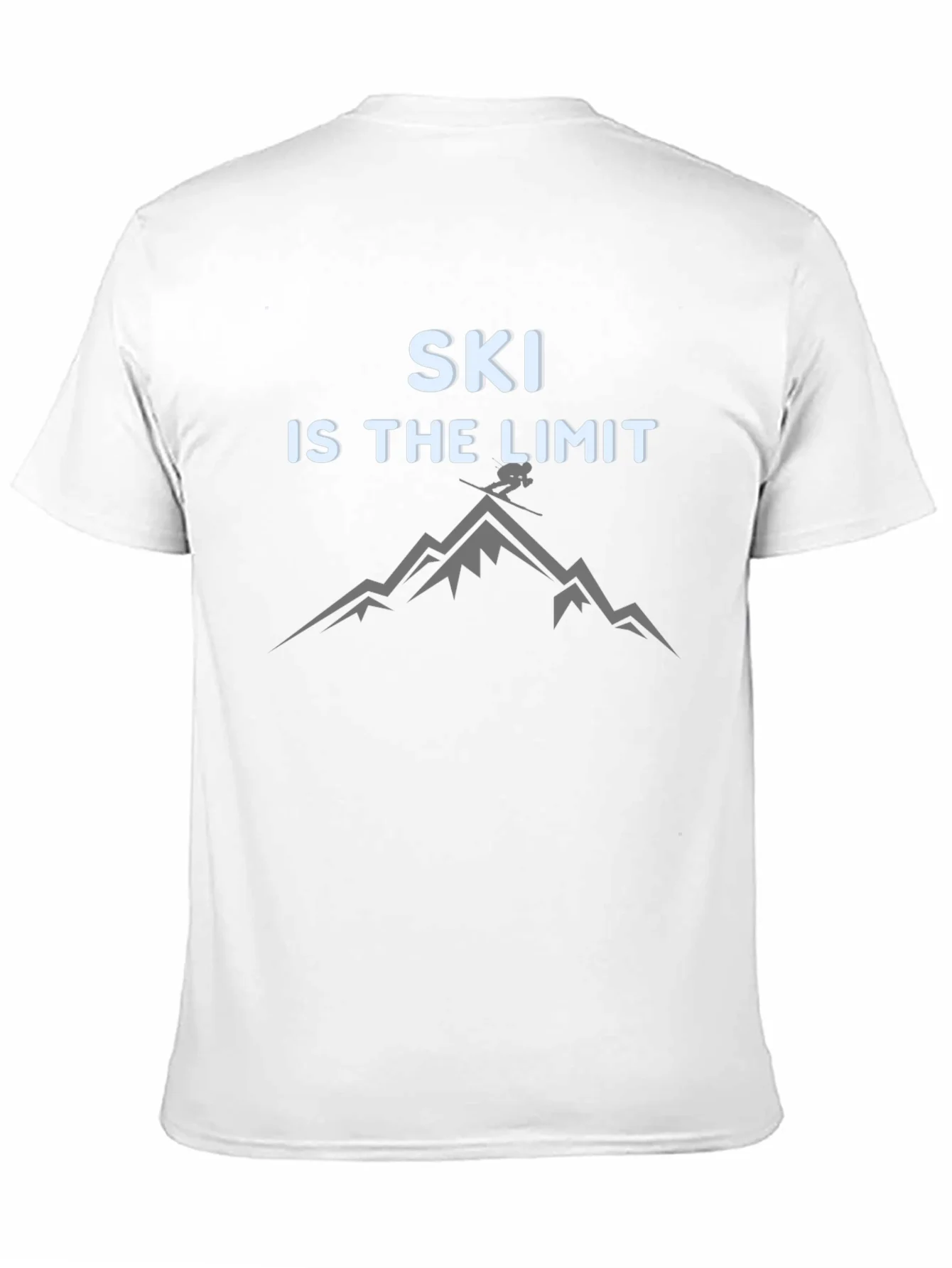 Camiseta Negra Ski is the Limit para Aventura Invernal