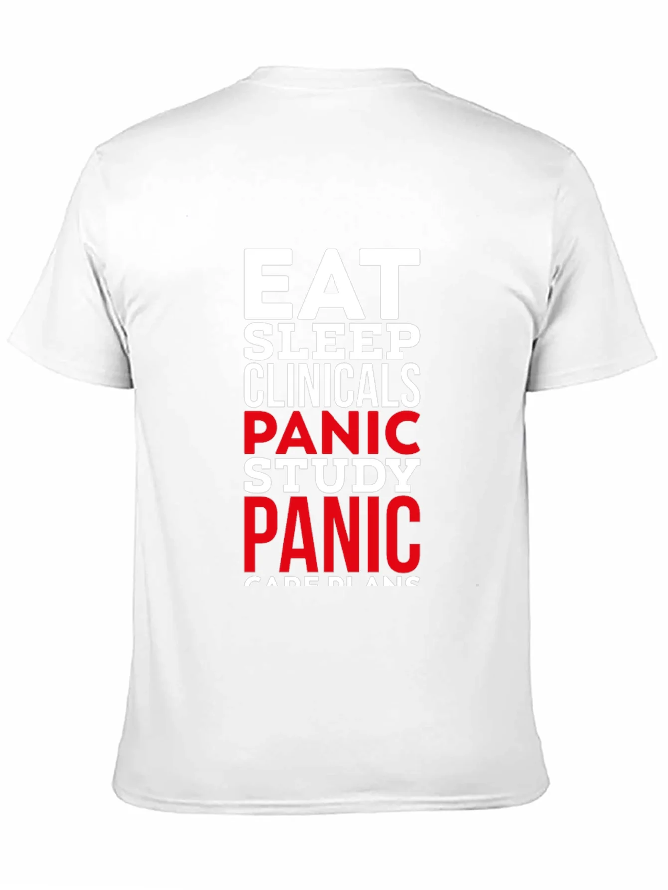 Camiseta Negra Eat Sleep Clinicals Panic Study