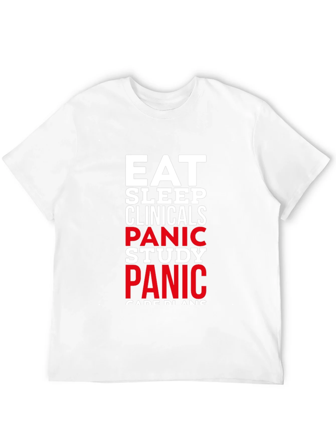 Camiseta Negra Eat Sleep Clinicals Panic Study