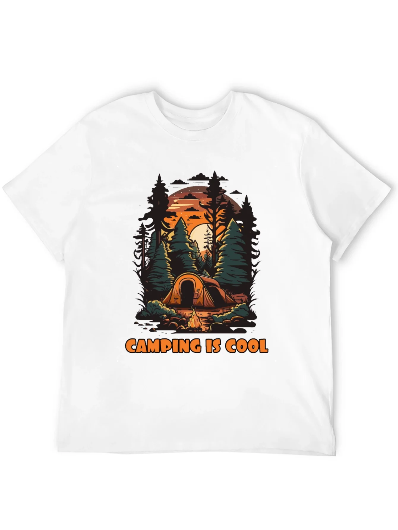 Rebbecca Camping Is Cool Graphic T-Shirt