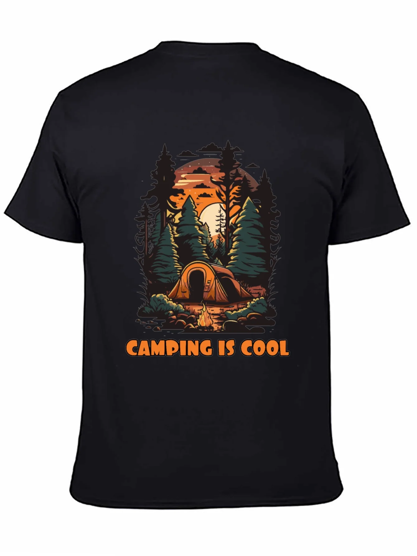 Rebbecca Camping Is Cool Graphic T-Shirt