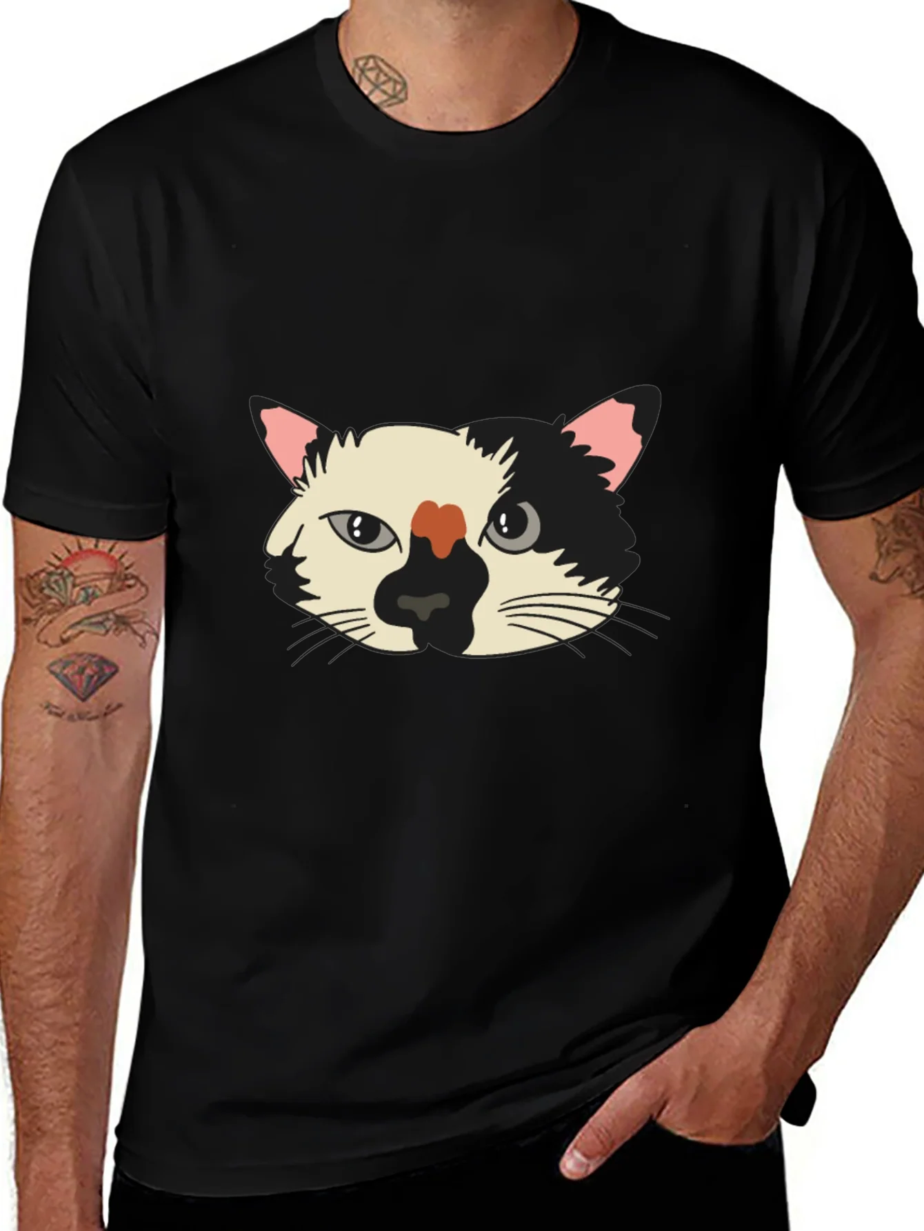 Rebbecca Cat Graphic T-Shirt - Cool Cat Tee
