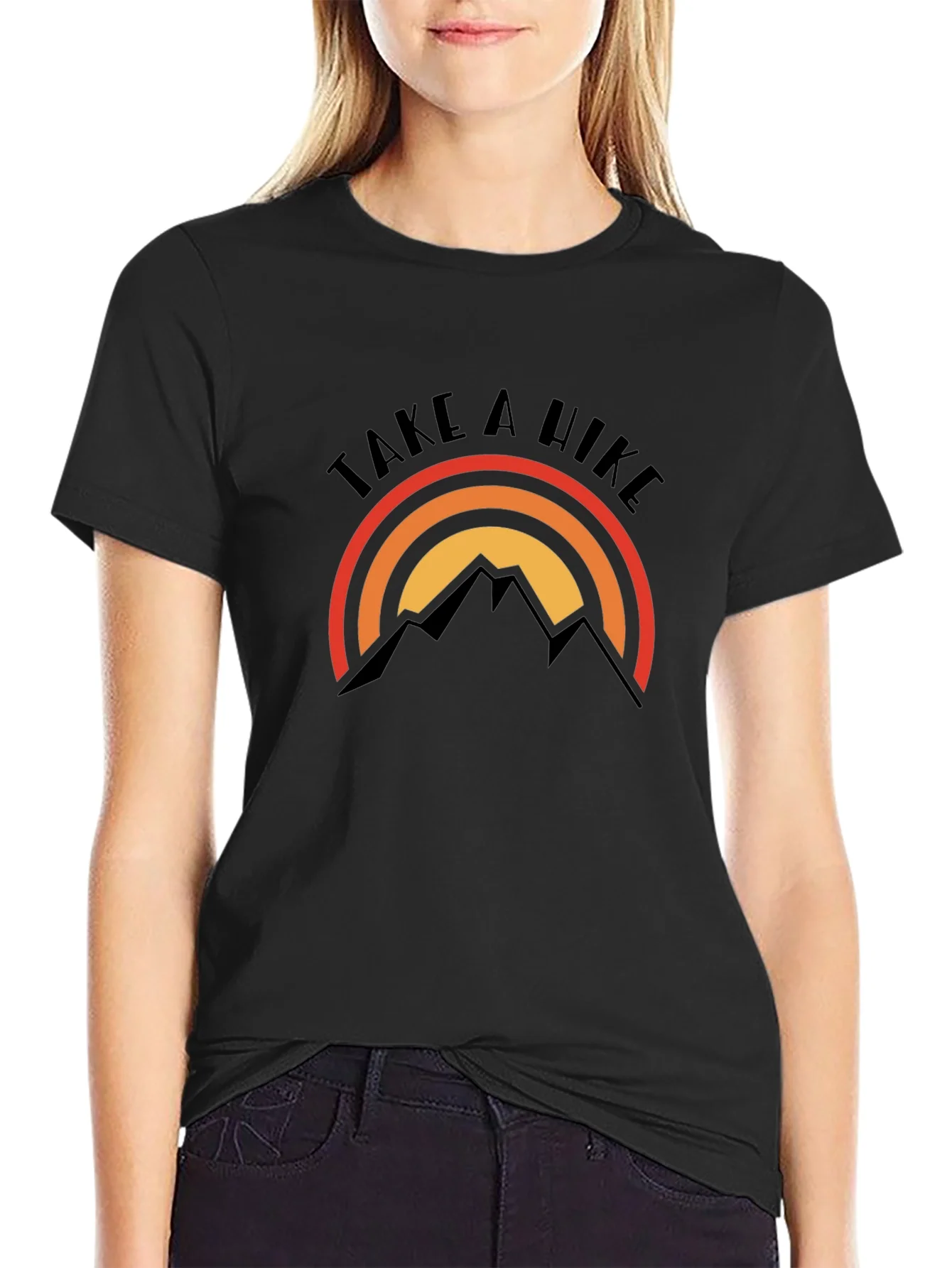 Rebbecca Take a Hike Graphic Tee - Mountain Adventure