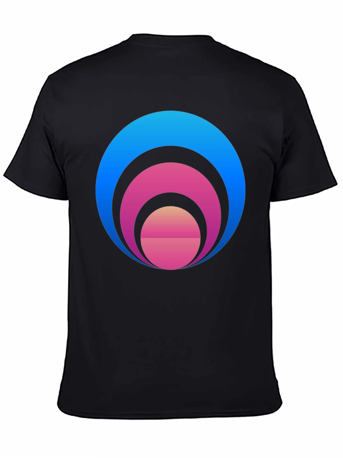 Rebbecca Gradient Circle Graphic T-Shirt - Stylish Casual Tee