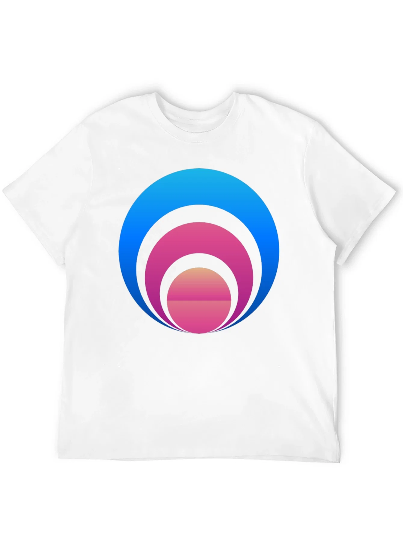Rebbecca Gradient Circle Graphic T-Shirt - Stylish Casual Tee