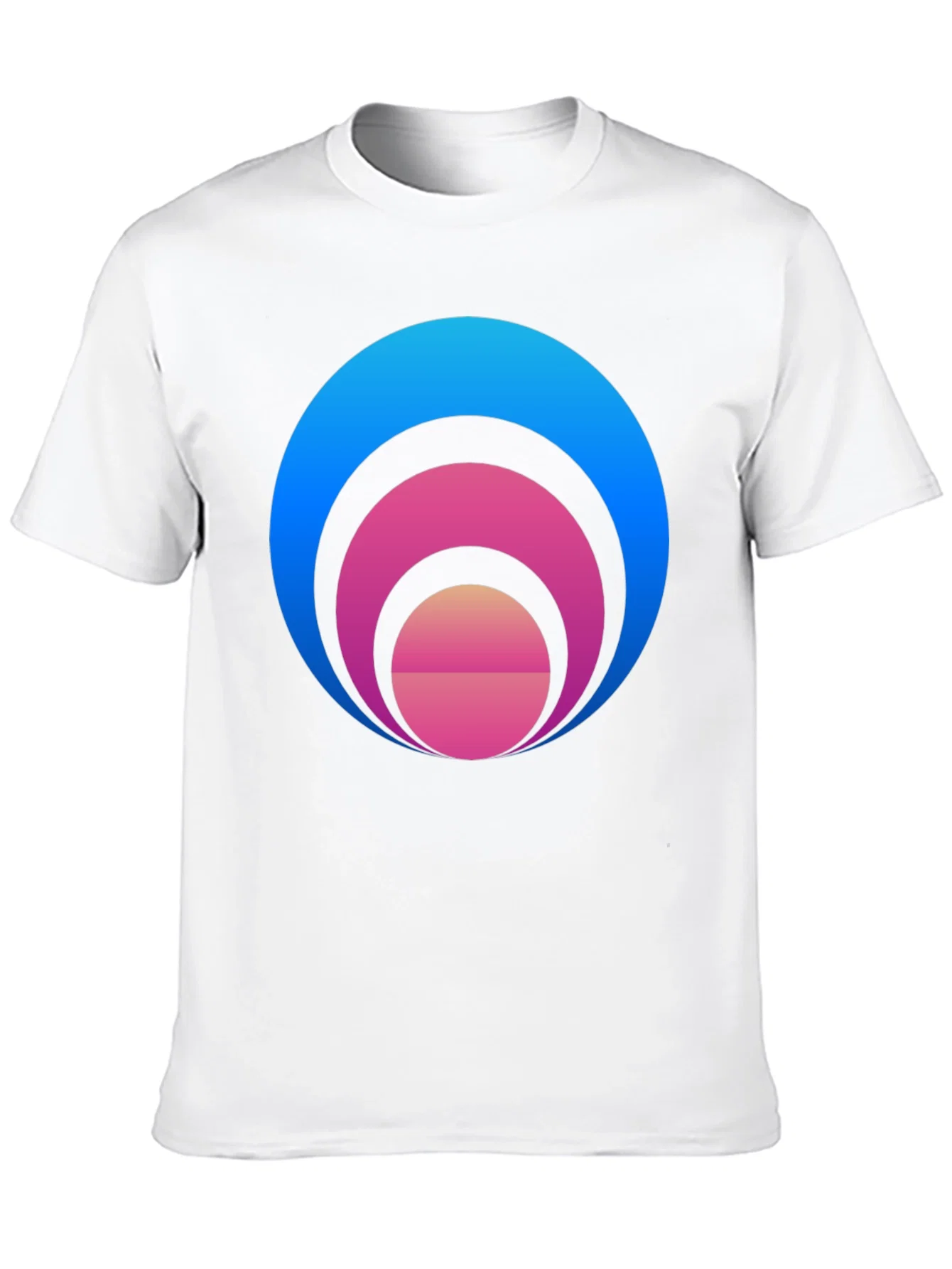 Rebbecca Gradient Circle Graphic T-Shirt - Stylish Casual Tee