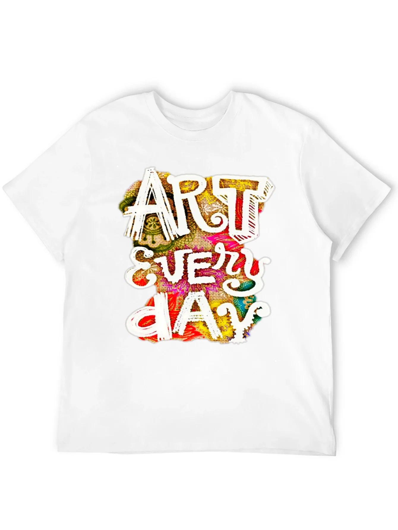 Camiseta Negra Art Every Day ¨²nica