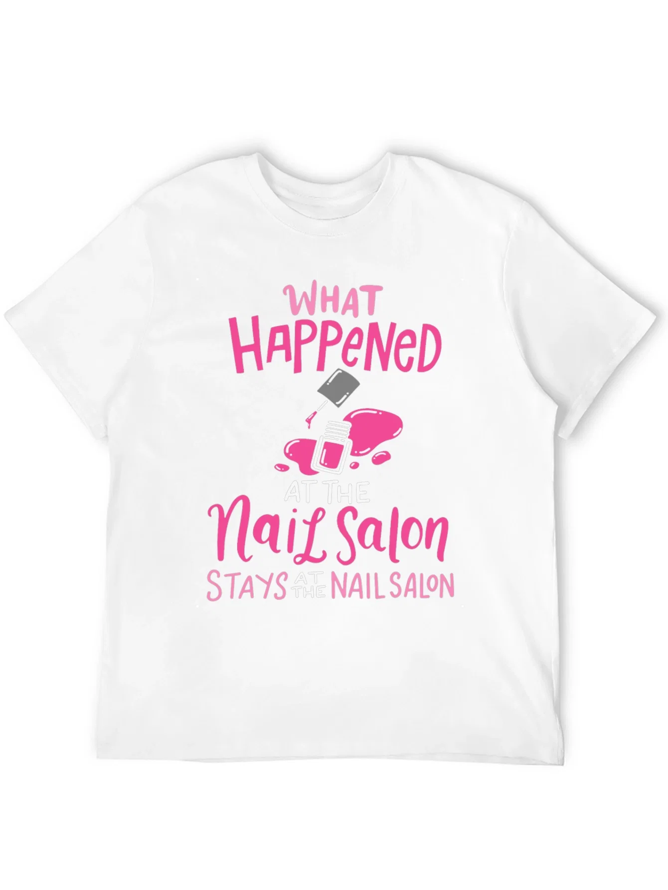 Rebbecca Nail Salon Secret T-Shirt - Pink Graphic Tee