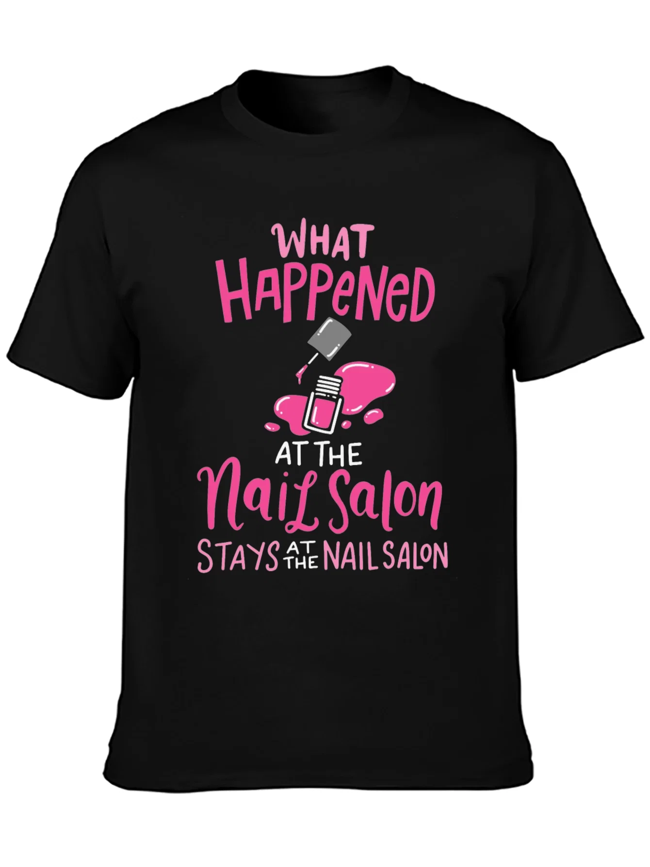 Rebbecca Nail Salon Secret T-Shirt - Pink Graphic Tee
