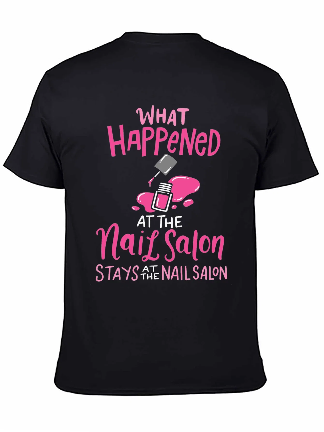 Rebbecca Nail Salon Secret T-Shirt - Pink Graphic Tee