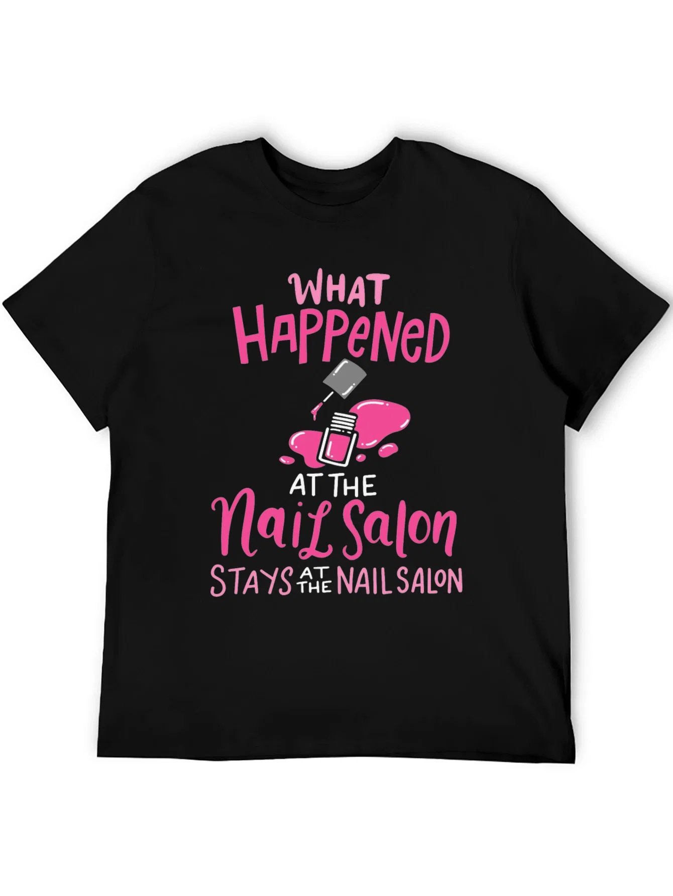 Rebbecca Nail Salon Secret T-Shirt - Pink Graphic Tee