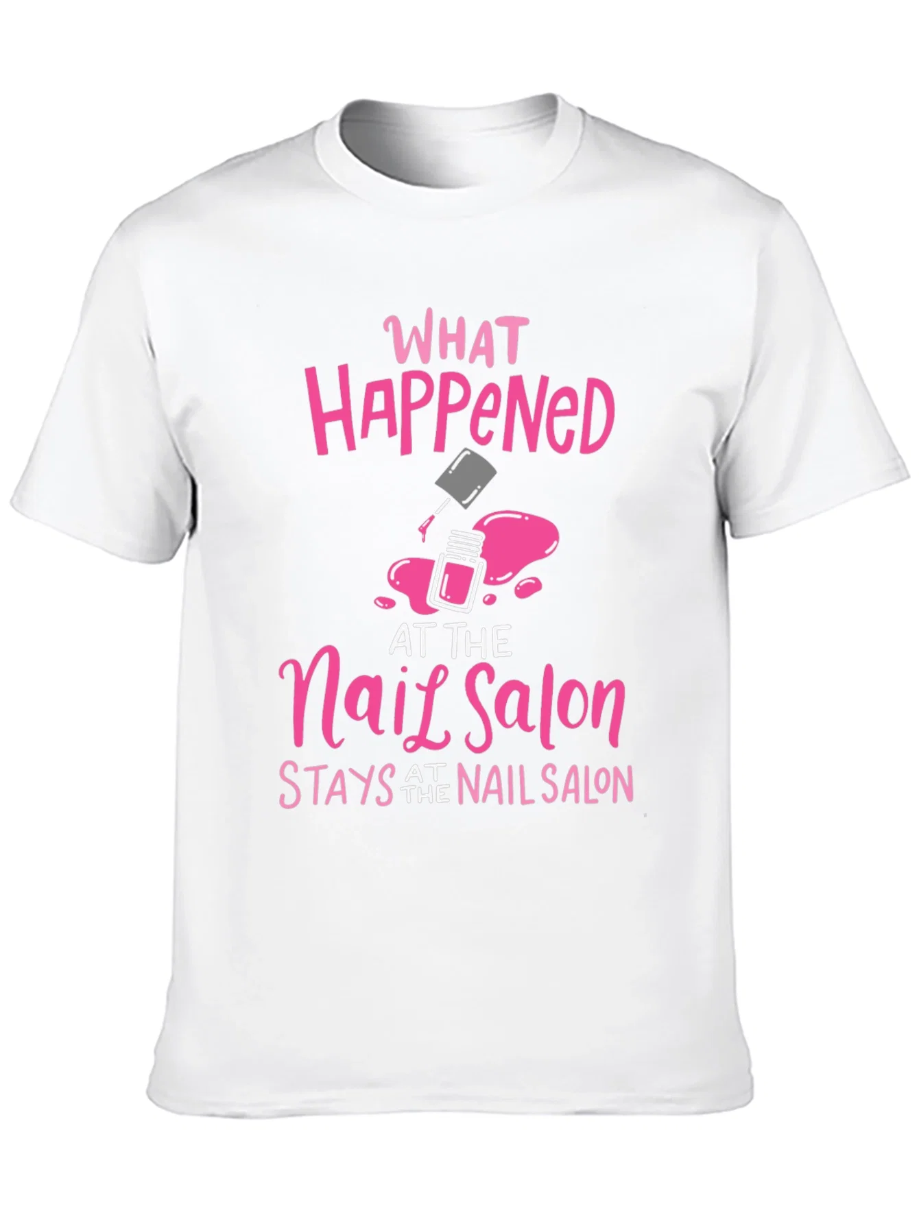 Rebbecca Nail Salon Secret T-Shirt - Pink Graphic Tee