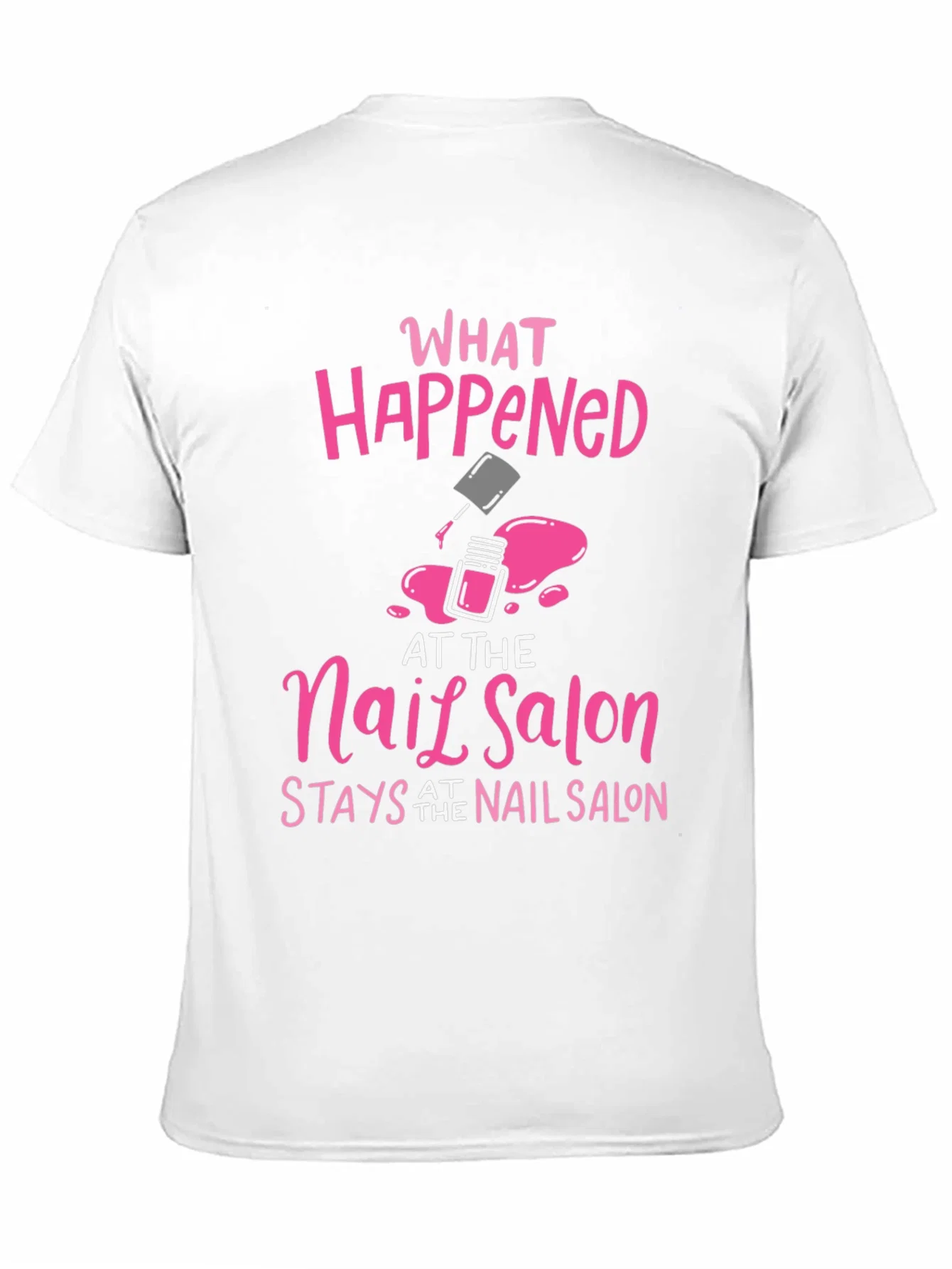 Rebbecca Nail Salon Secret T-Shirt - Pink Graphic Tee