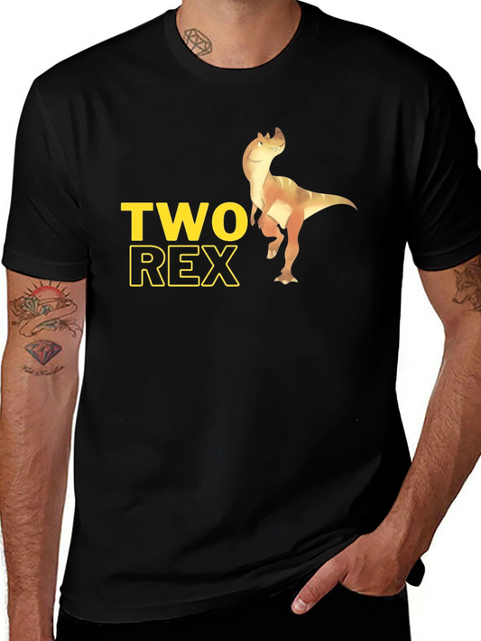 Camiseta Negra Two Rex para Hombre