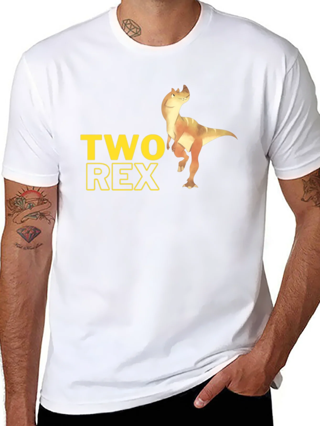Camiseta Negra Two Rex para Hombre