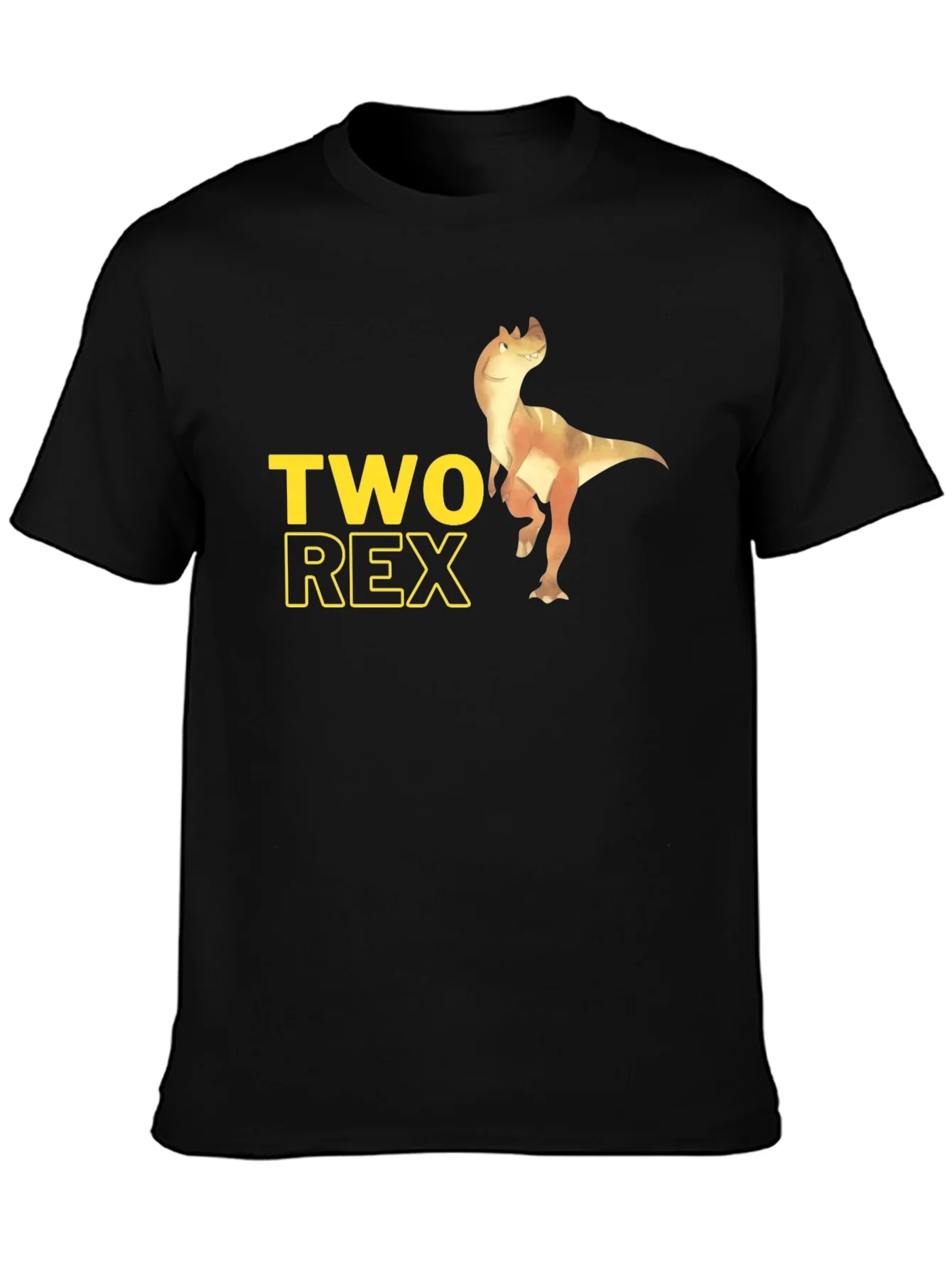 Camiseta Negra Two Rex para Hombre