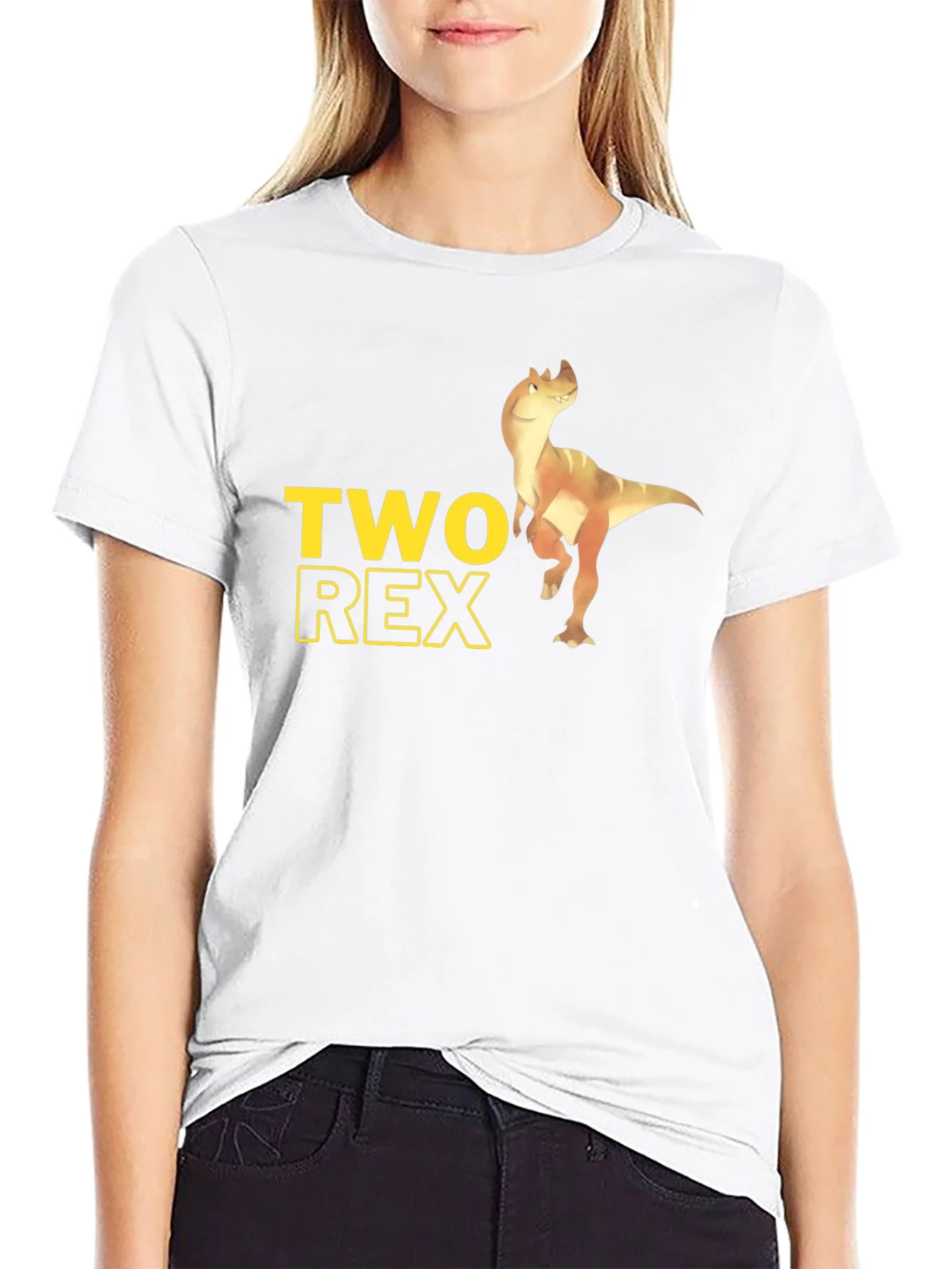 Camiseta Negra Two Rex para Hombre