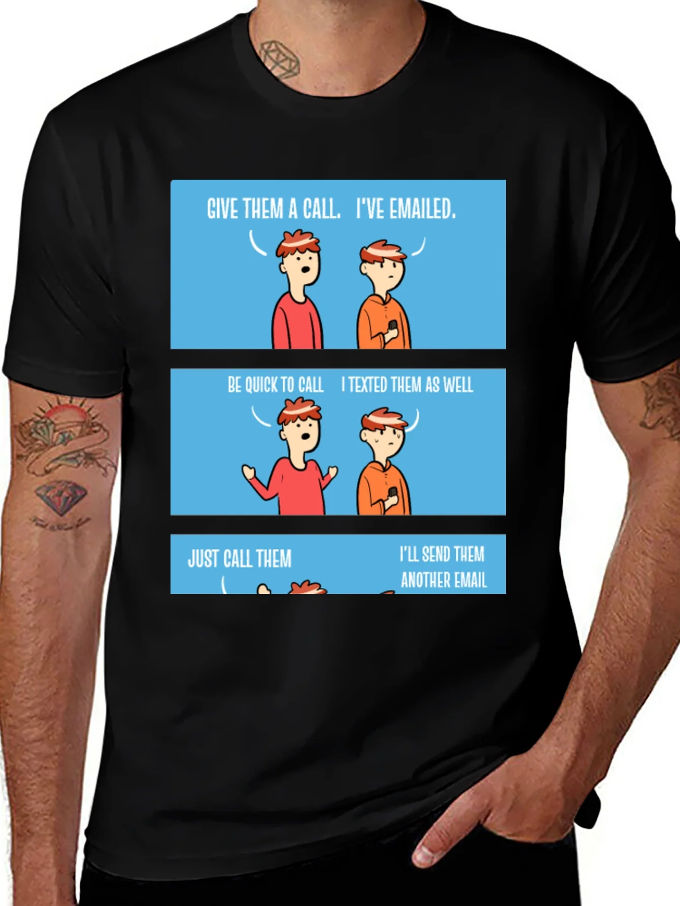 Camiseta Negra Humor Comunicaci¨®n