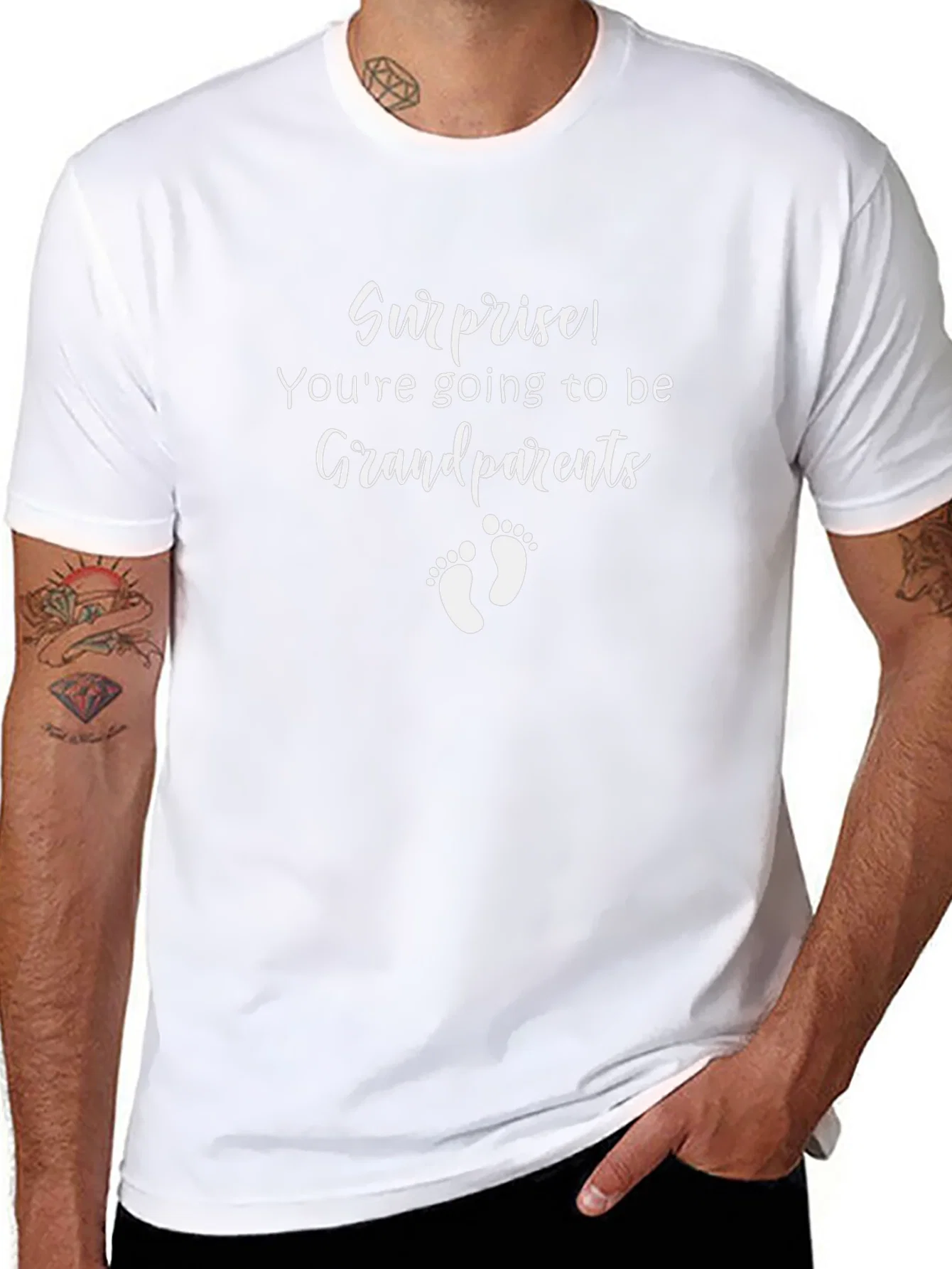 Rebbecca Surprise Grandparents Announcement T-Shirt