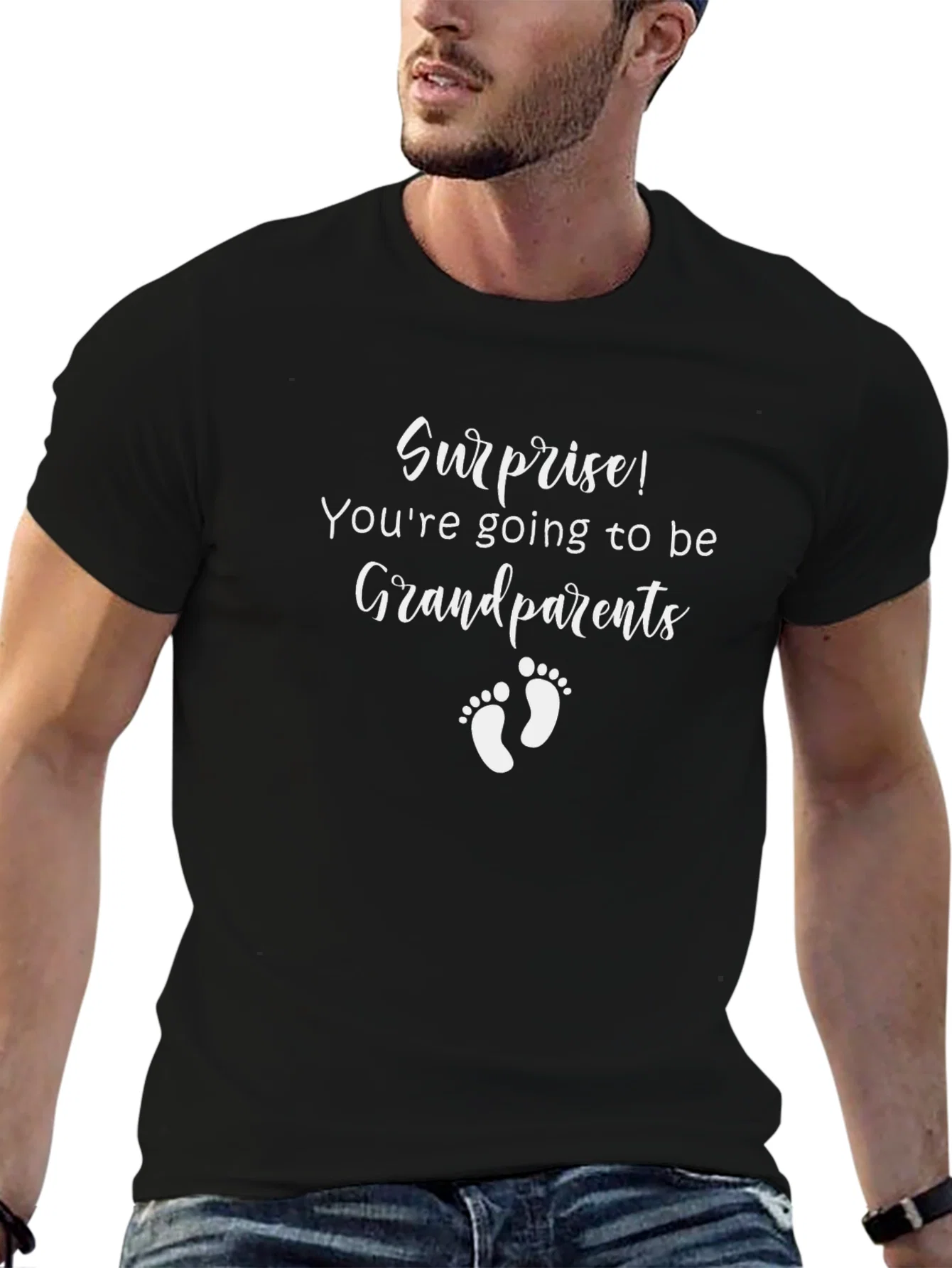 Rebbecca Surprise Grandparents Announcement T-Shirt