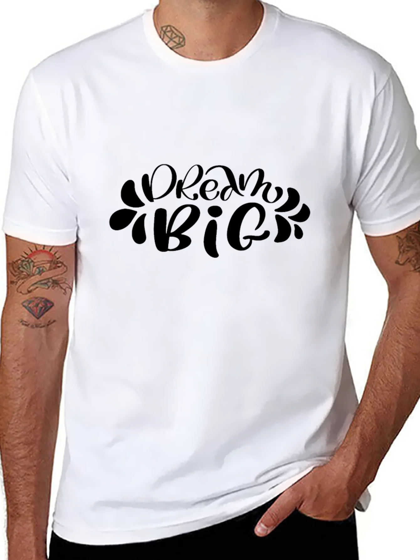 Rebbecca Dream Big Black Graphic Tee - Inspirational T-Shirt