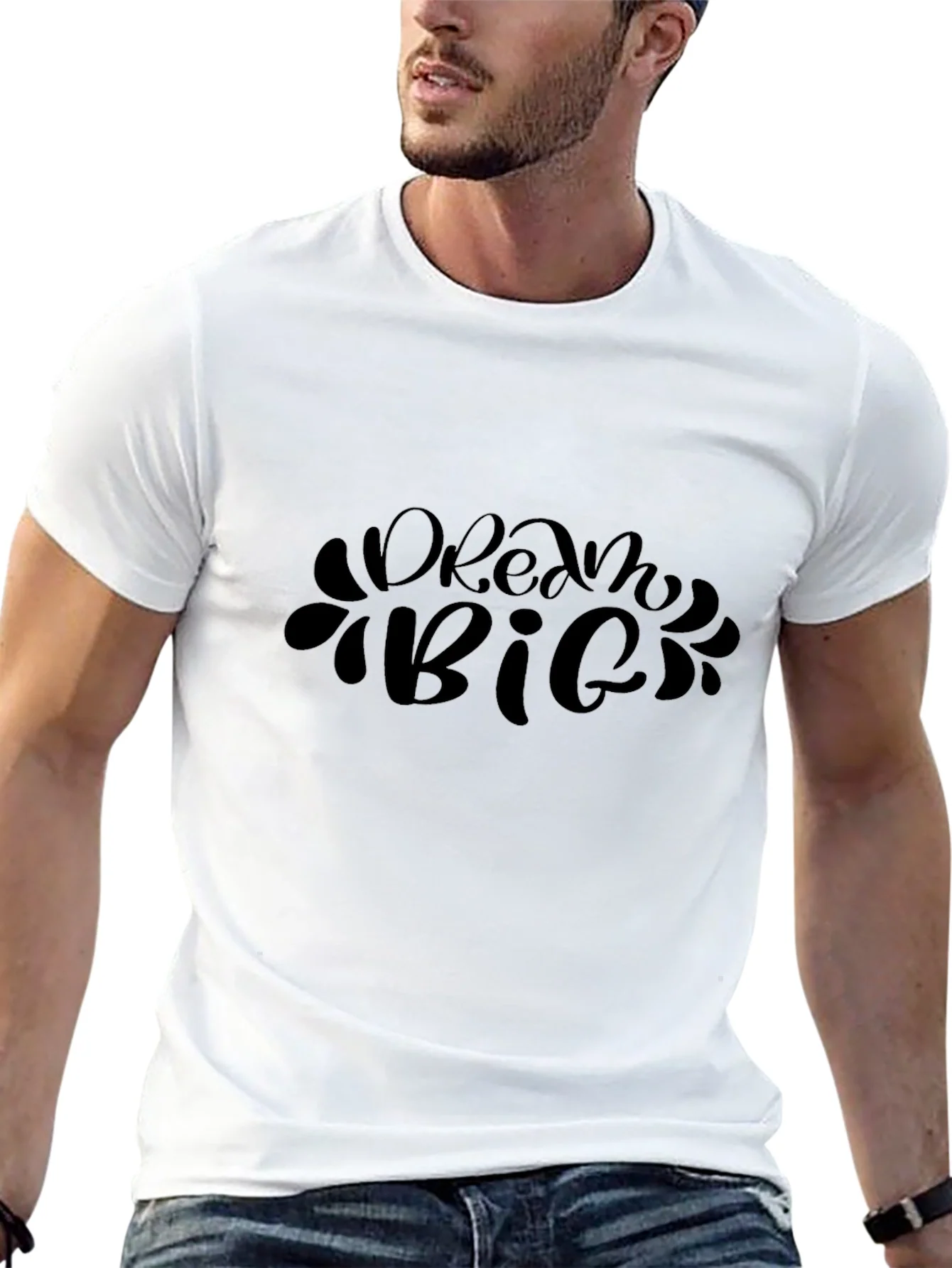Rebbecca Dream Big Black Graphic Tee - Inspirational T-Shirt