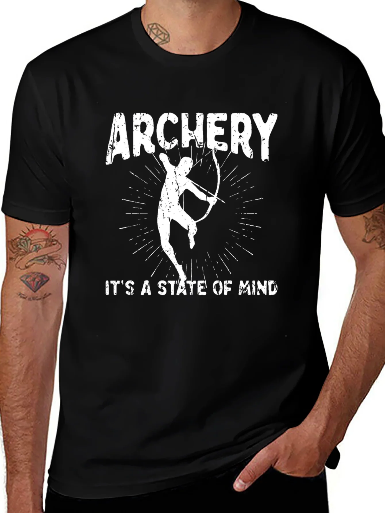 Camiseta Negra Archery: Its a State of Mind