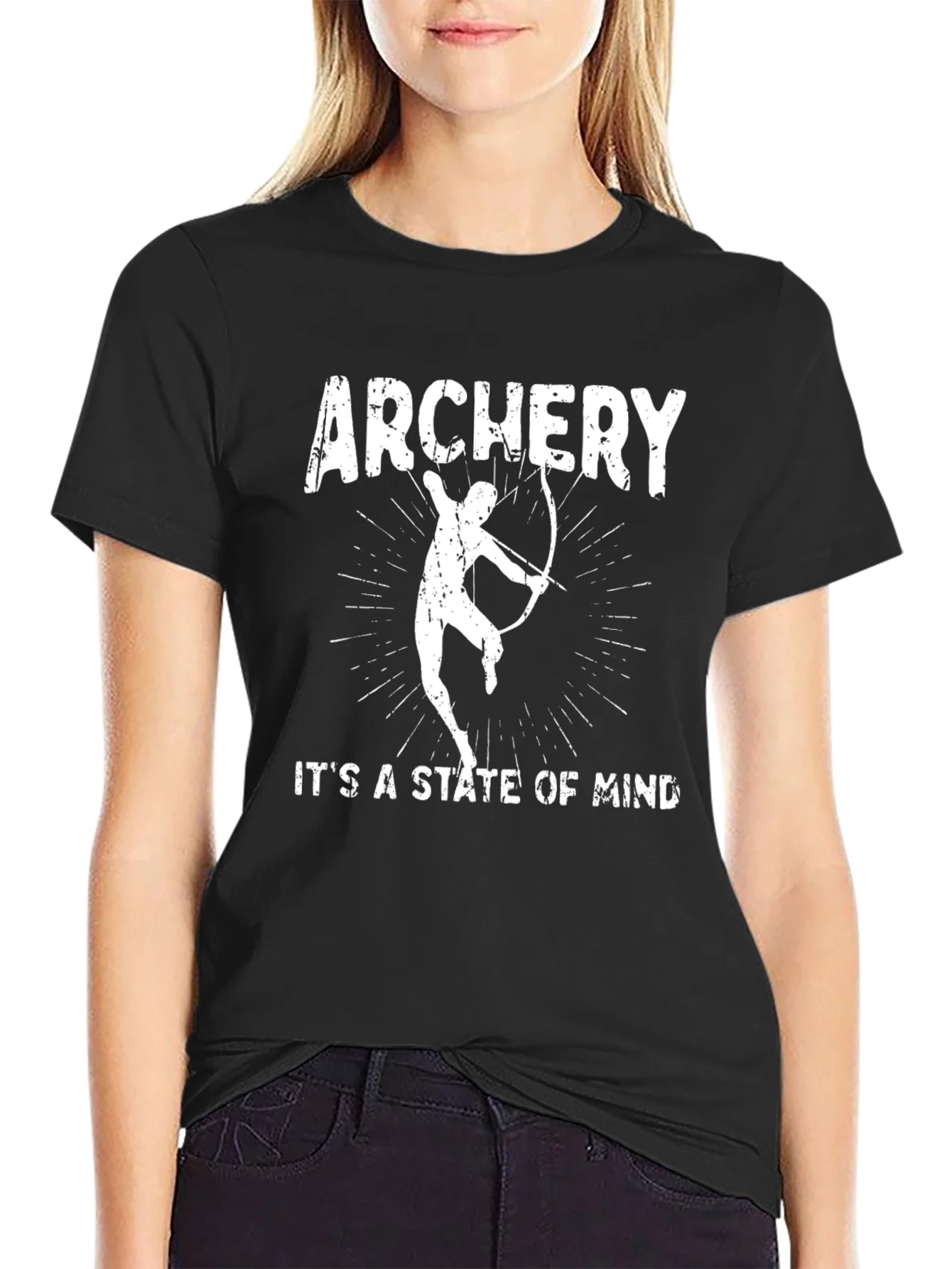 Camiseta Negra Archery: Its a State of Mind