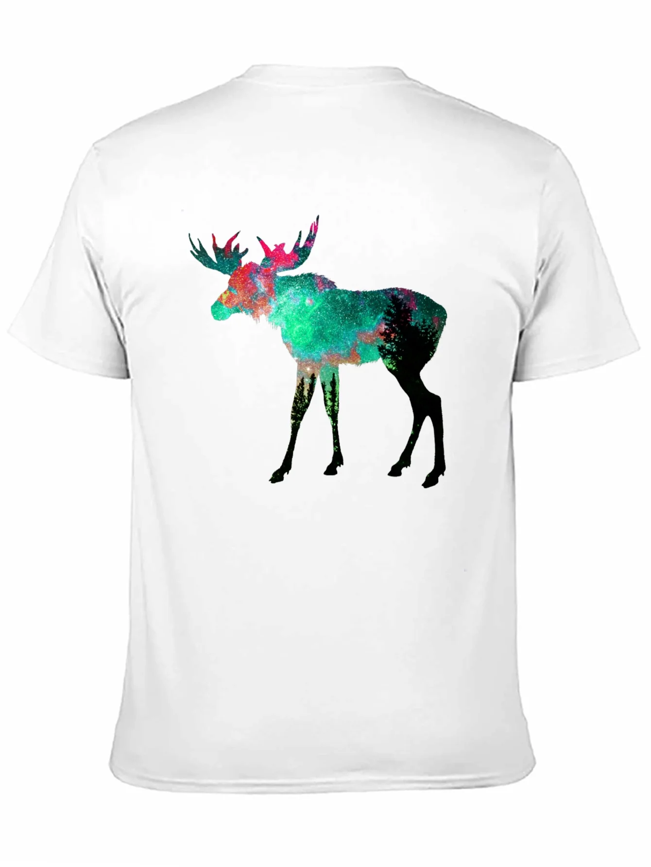 Rebbecca Galaxy Moose Graphic Tee - Mens Black T-Shirt