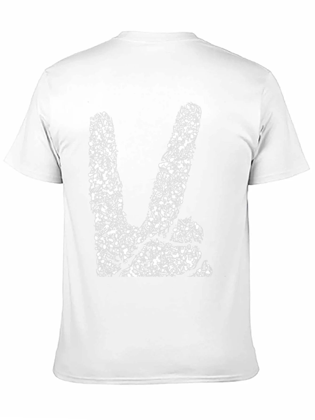Rebbecca Music Note Peace Sign Graphic Tee