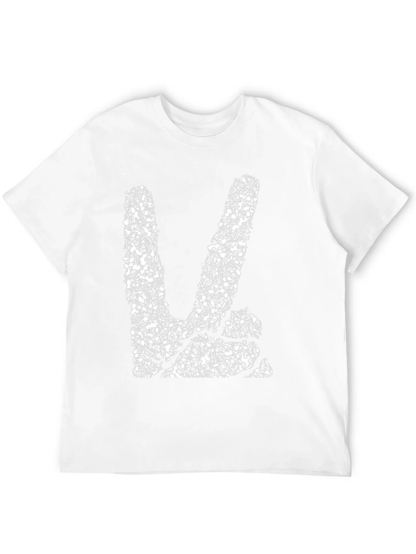Rebbecca Music Note Peace Sign Graphic Tee