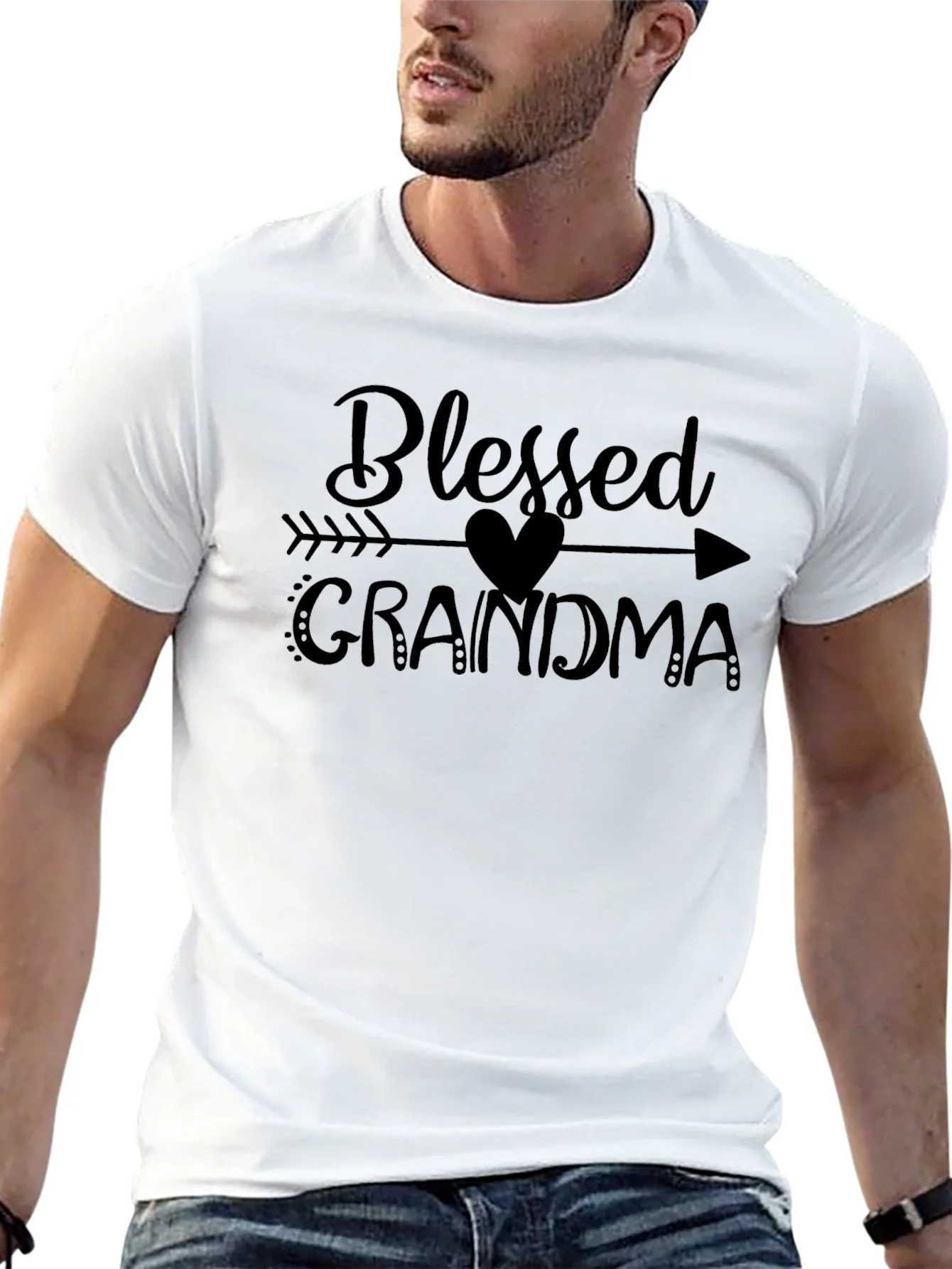 Rebbecca Blessed Grandma Graphic Tee - Unisex Black T-Shirt