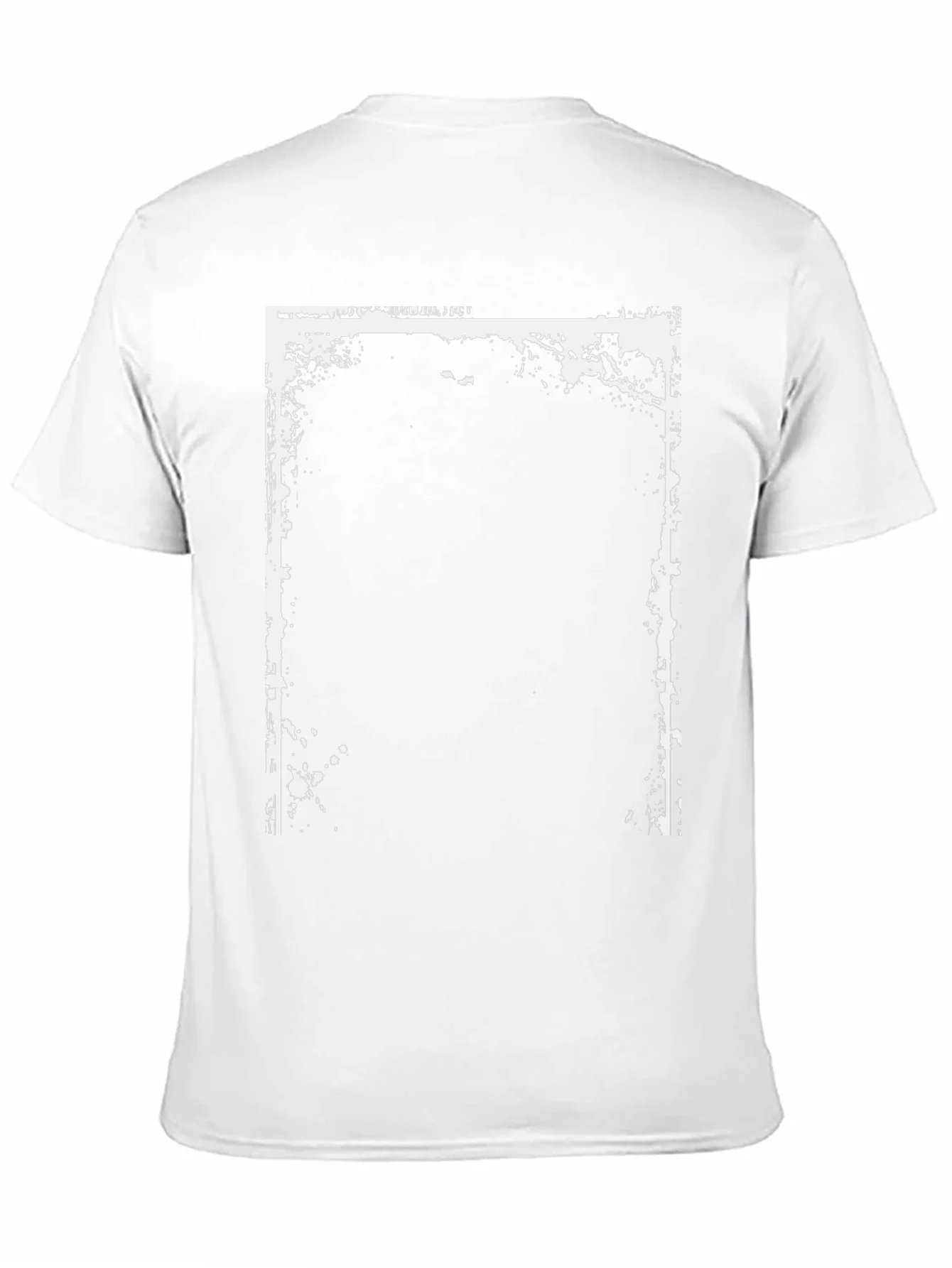 Camiseta Negra con Dise?o Gr¨¢fico Rectangular Blanco