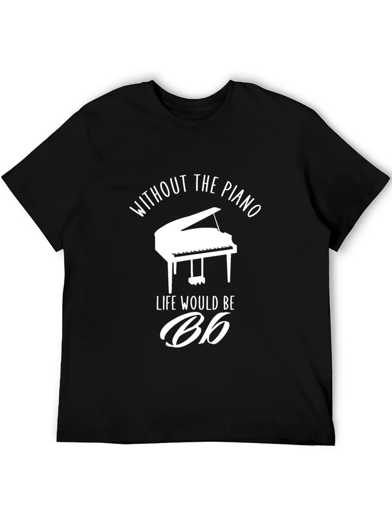Rebbecca Piano Life Mens Black T-Shirt