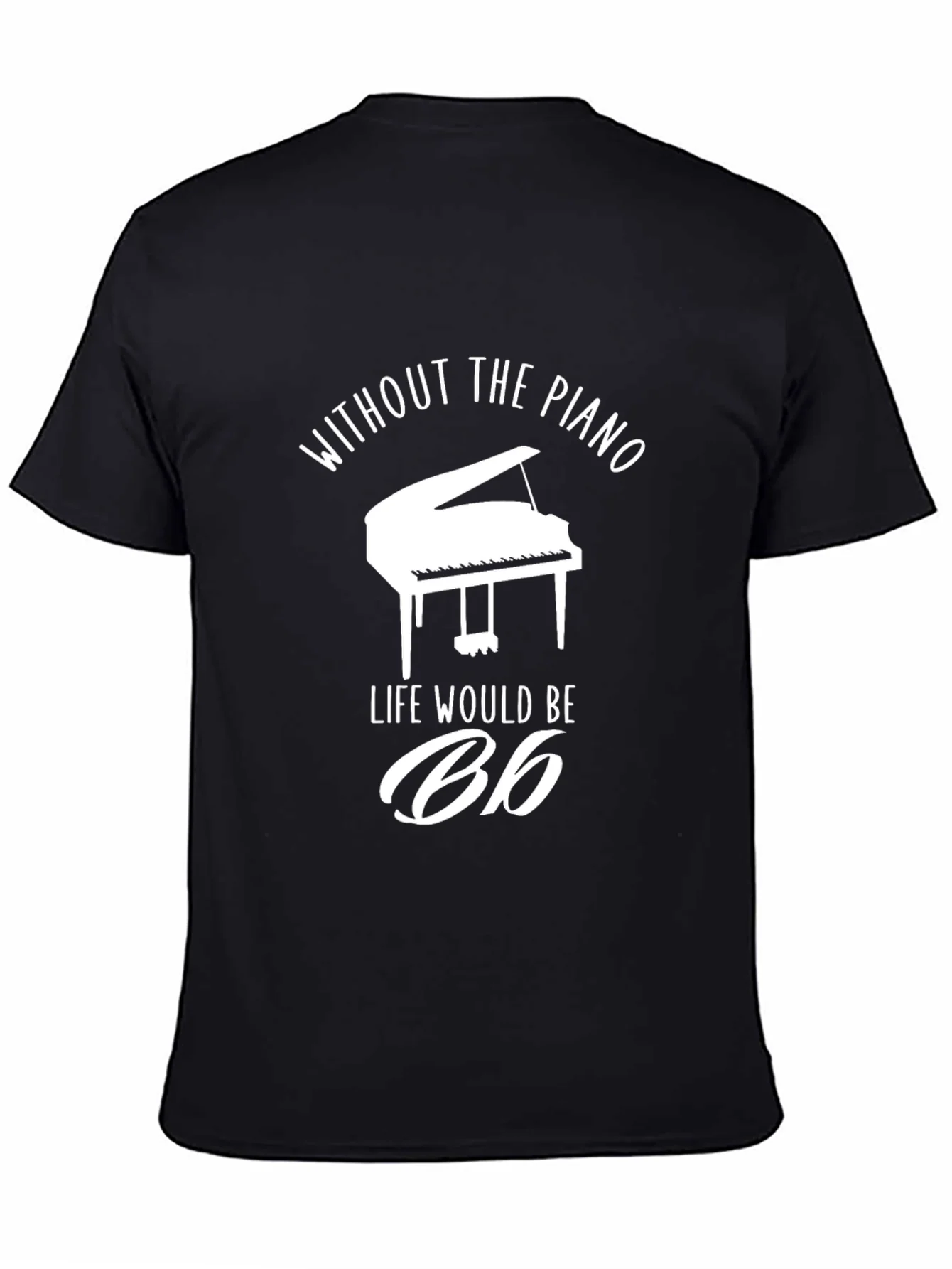 Rebbecca Piano Life Mens Black T-Shirt