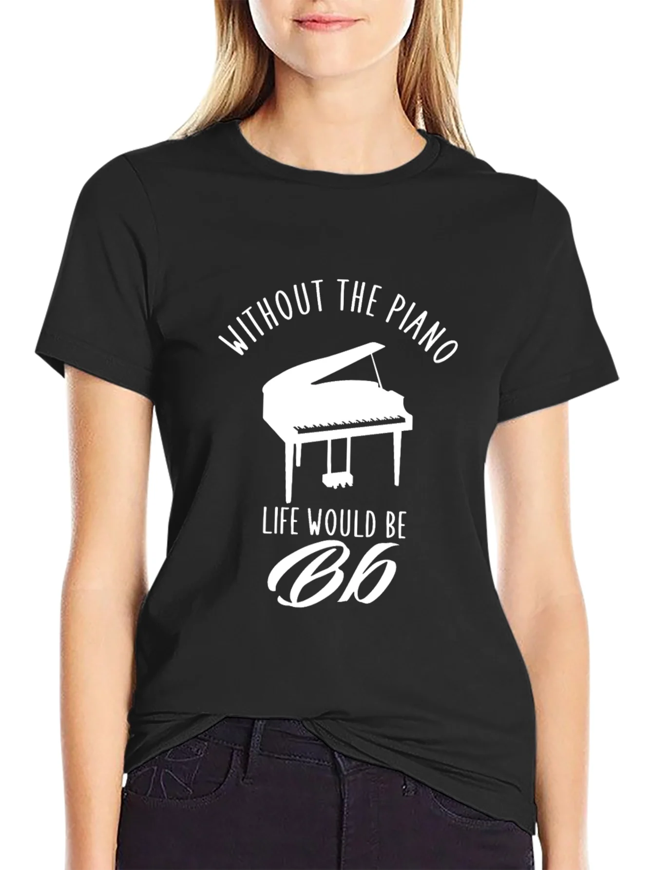 Rebbecca Piano Life Mens Black T-Shirt