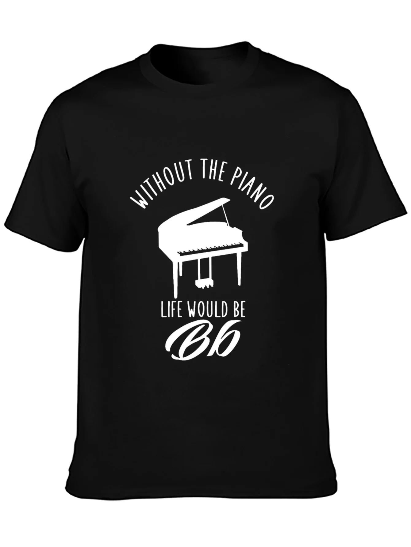 Rebbecca Piano Life Mens Black T-Shirt